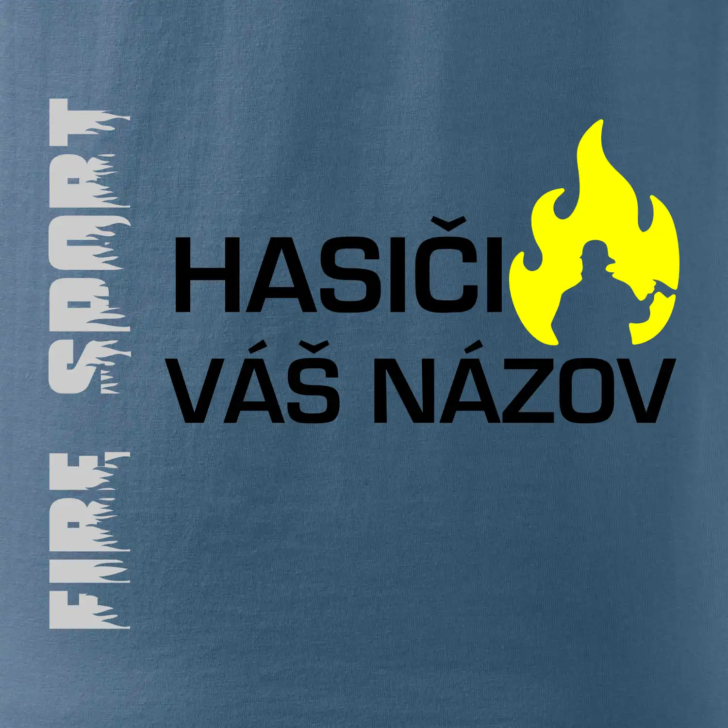 Hasiči - Váš názov - FLUO + Reflexná potlač