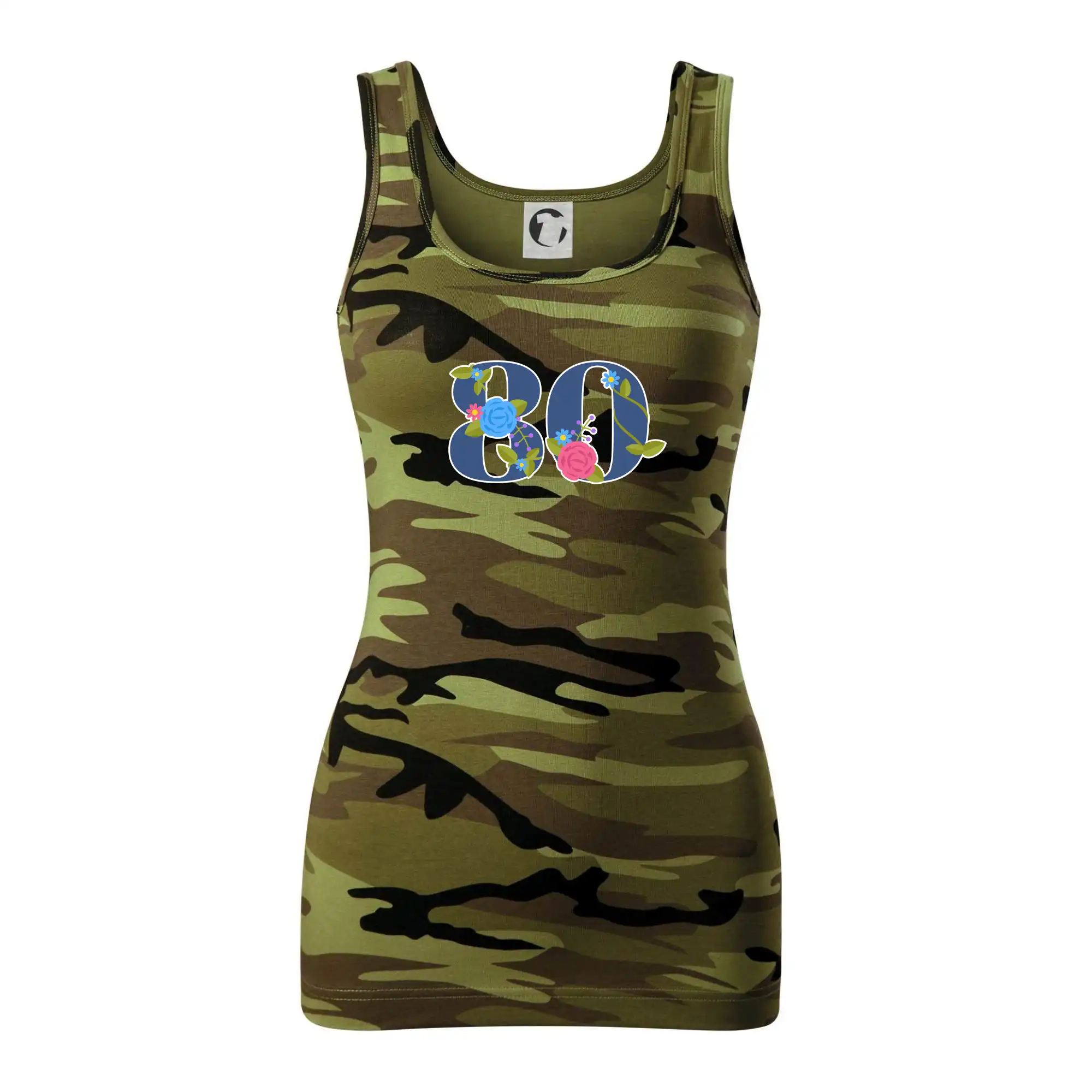 Květinové číslo kreslené - 80