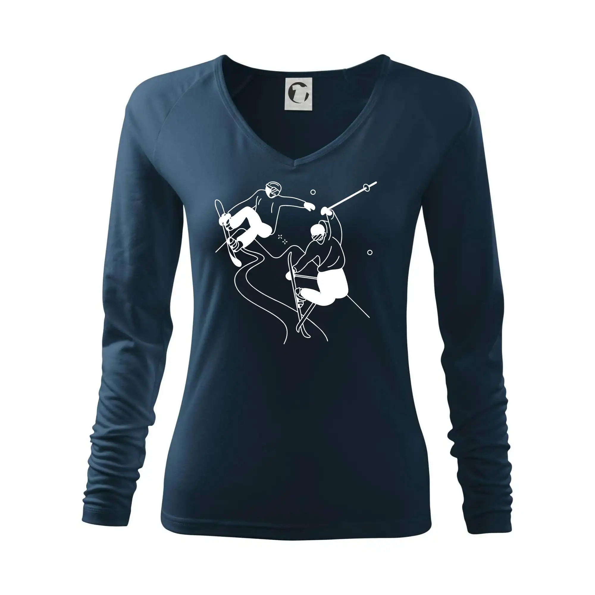 Lyžovaní - kresleny obrázek