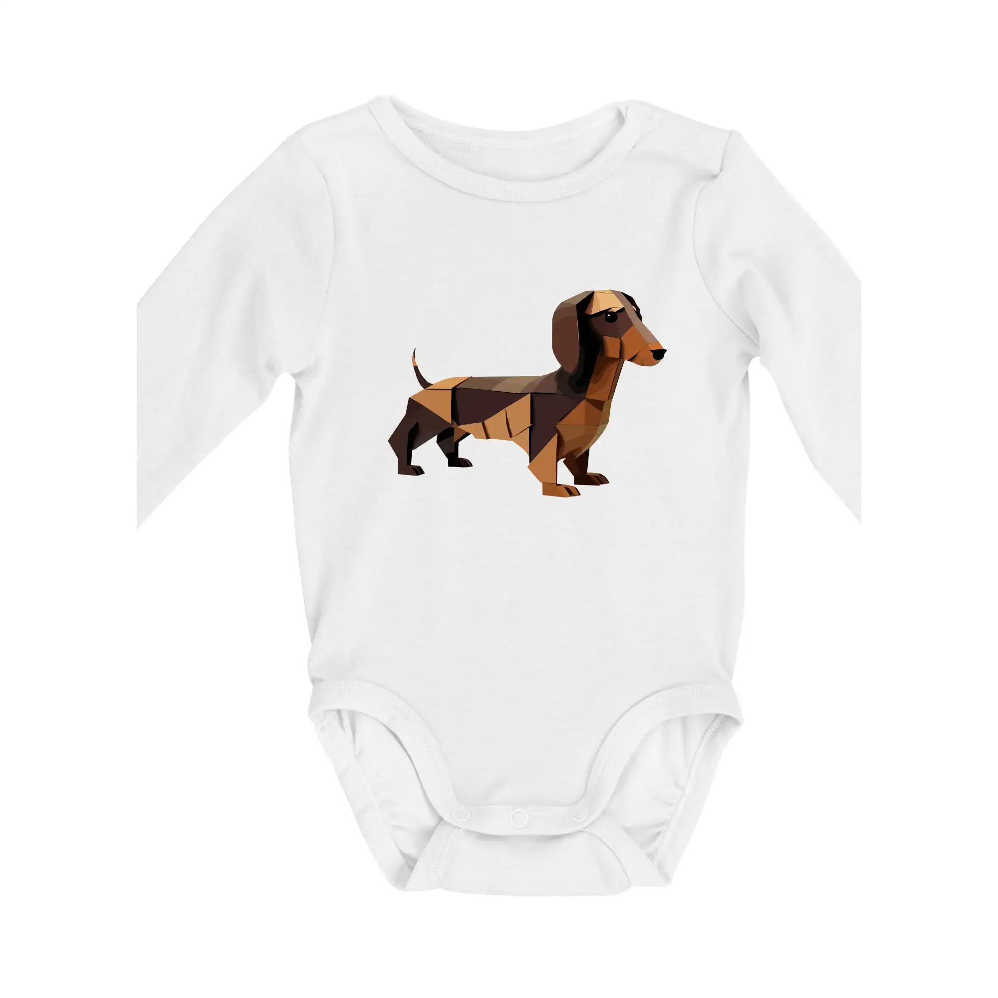 Jezevčík - slepený z papíru