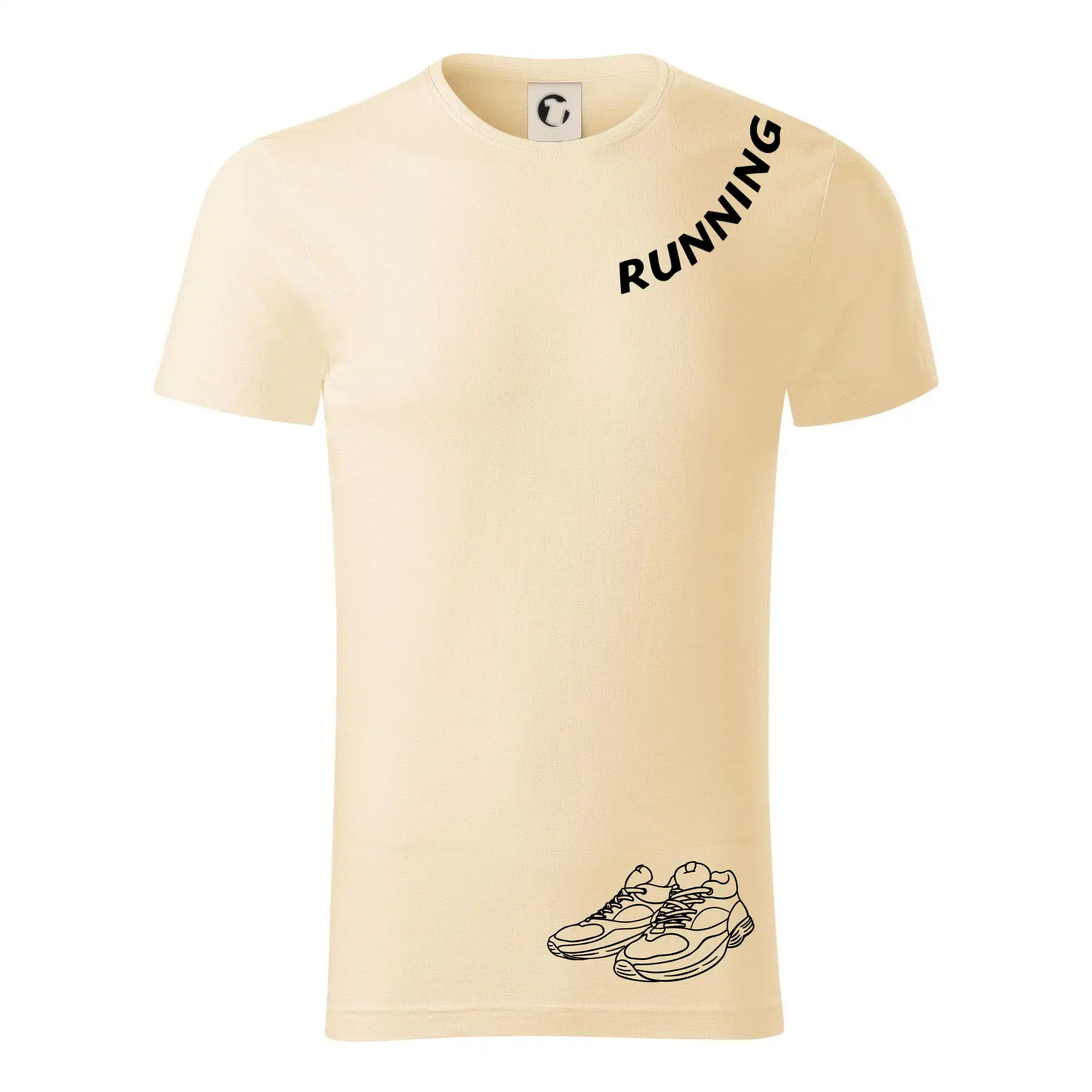 Running nápis šikmo