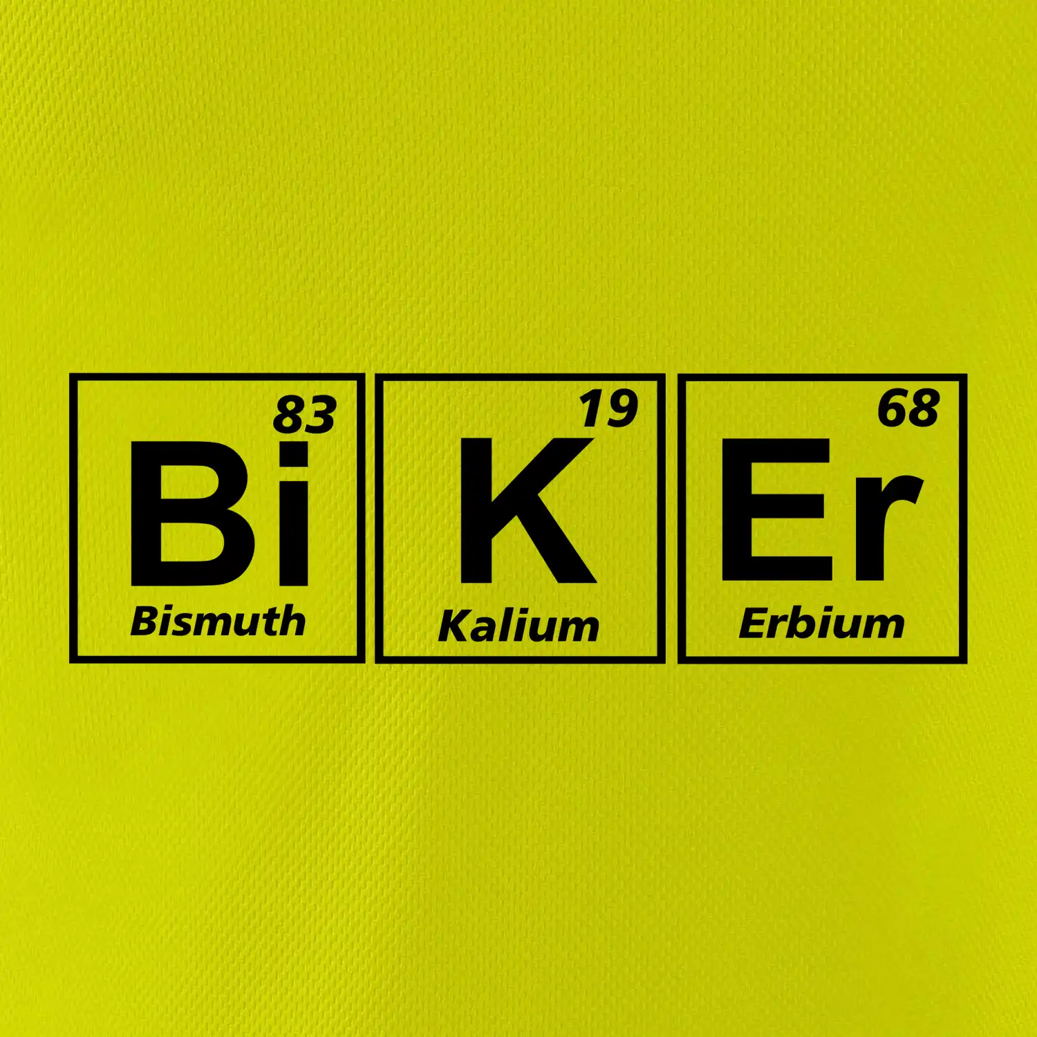 Biker  - Tabulka prvků