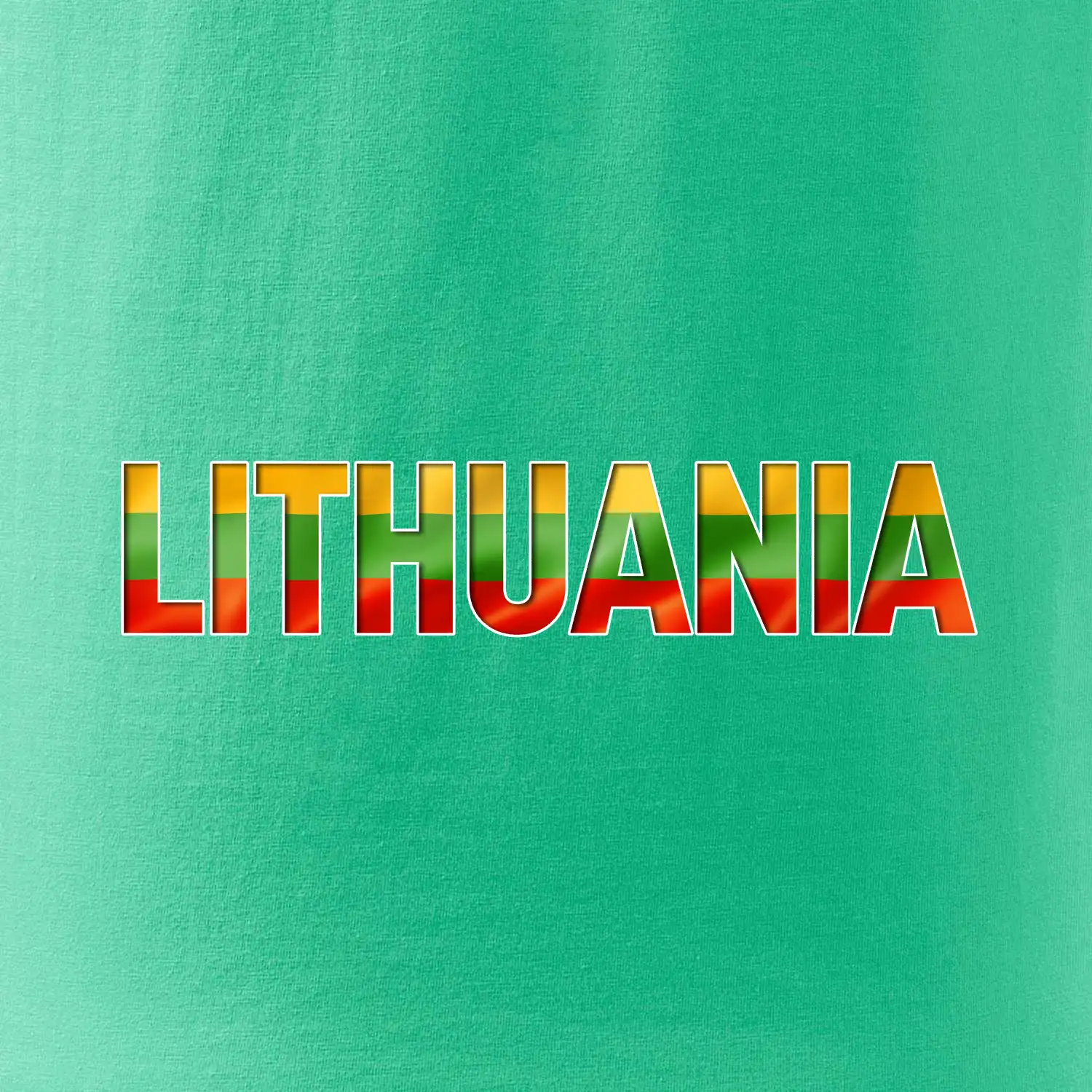 Lithuania - nápis vlajka