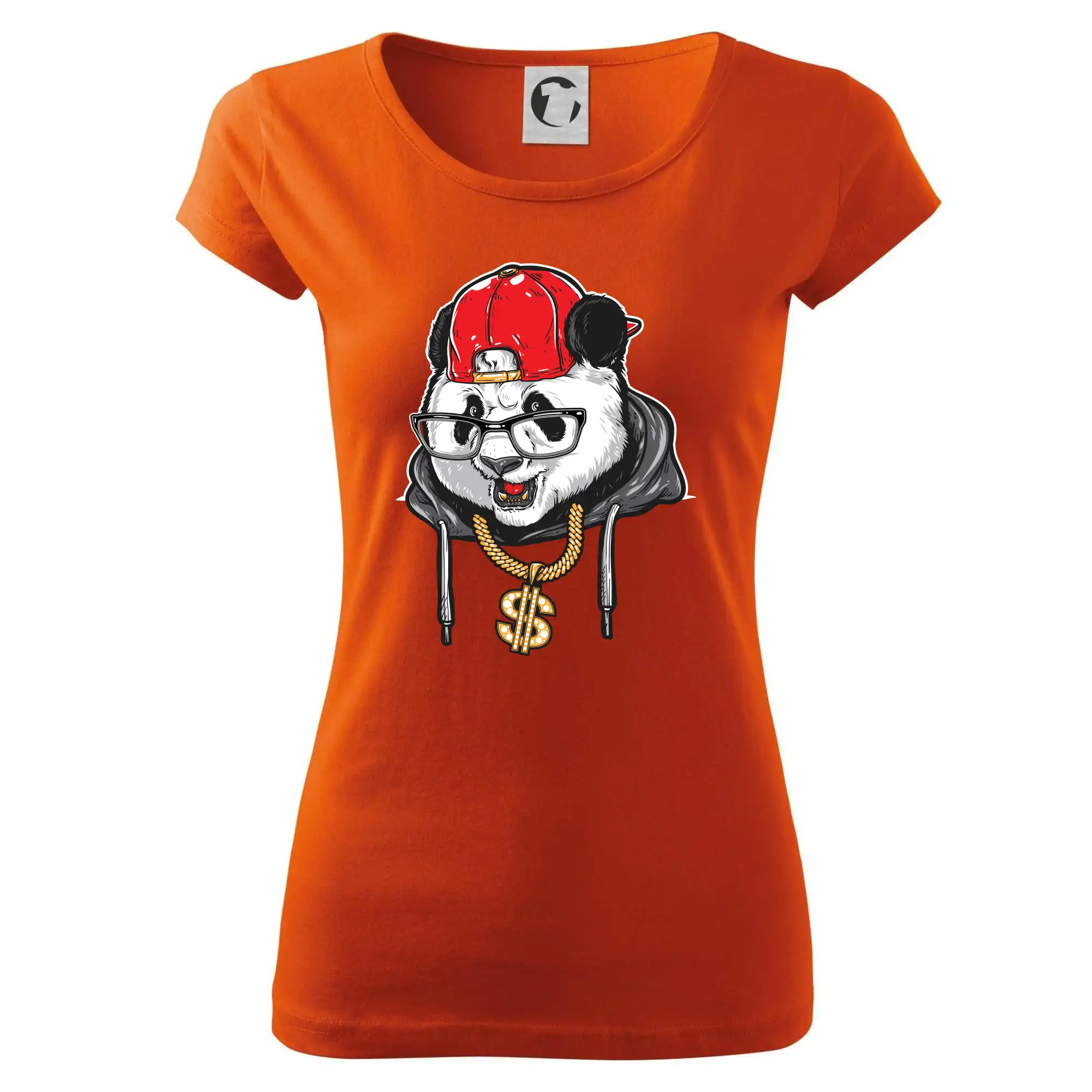 Hudobné tričká - Hip hop panda - Dámske tričko Pure