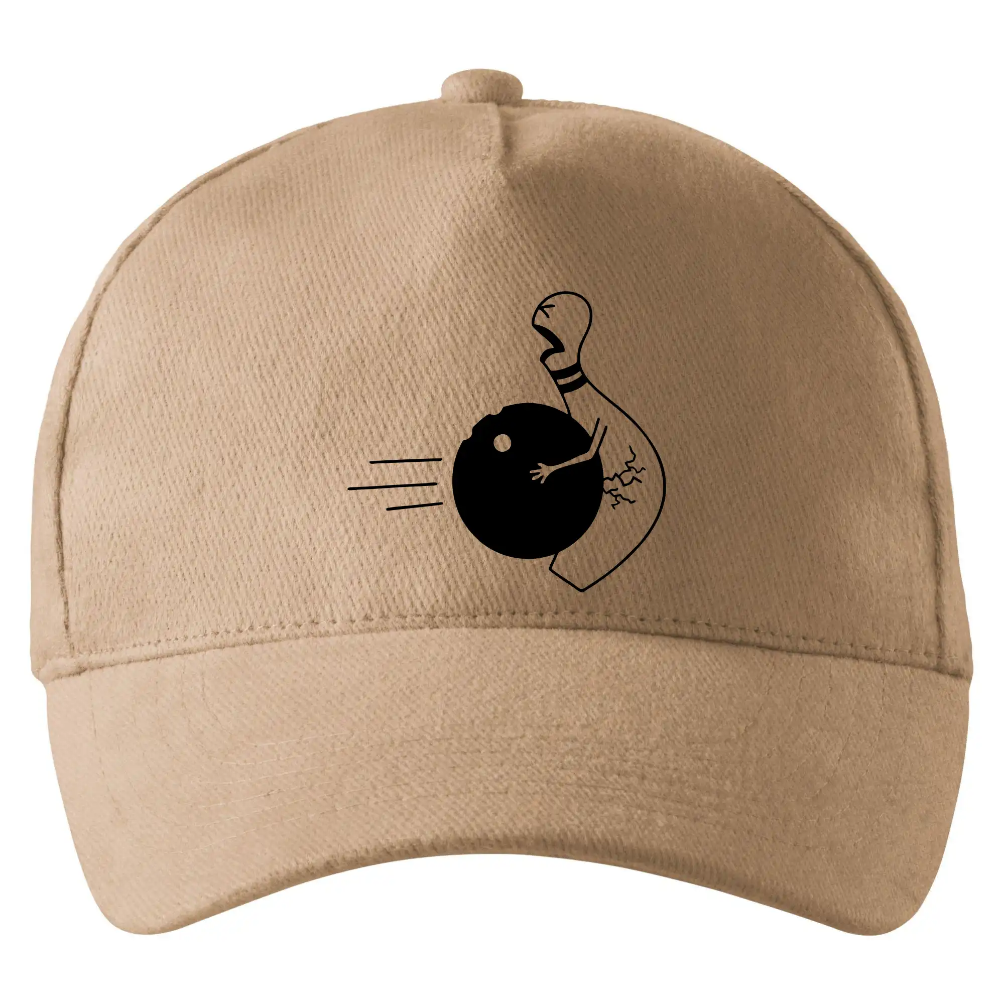 Tričká Bowling - Koule vs kolka - Šiltovka so zahnutým šiltom a mosaznou sponou