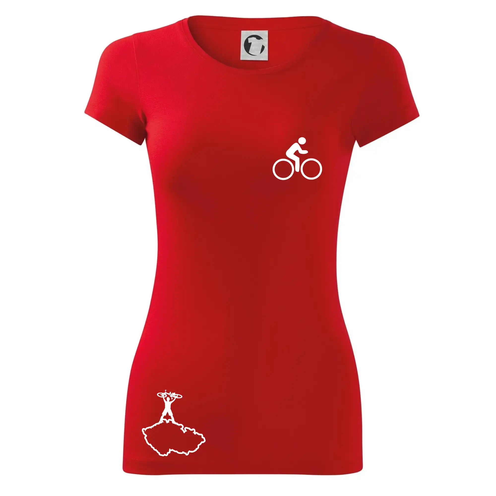 Mapa ČR + kolo na prsu