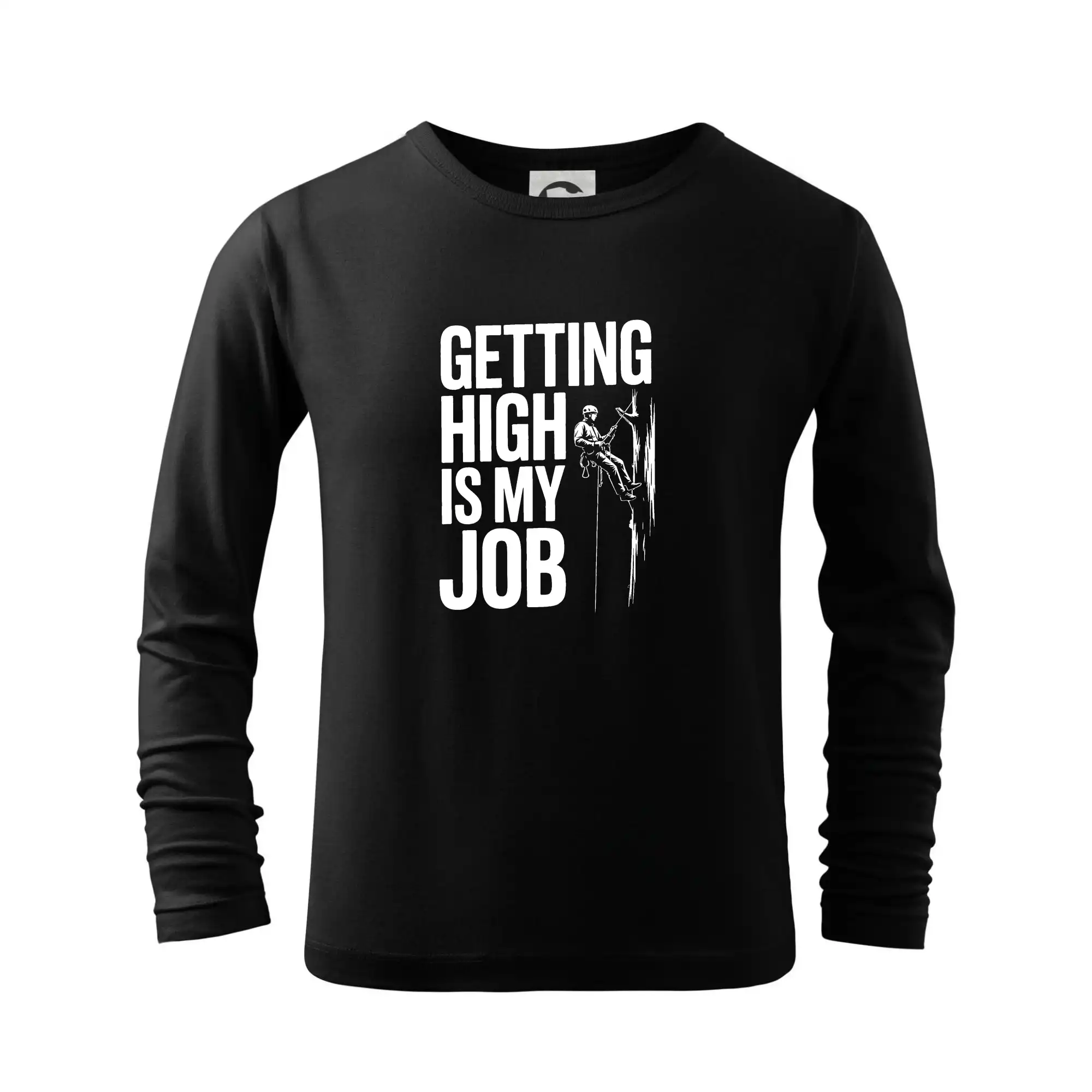 Trička pro horolezcov - Getting High is my job - Tričko detské Long Sleeve