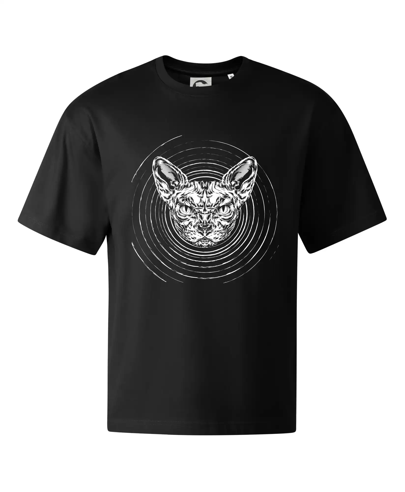 Vtipná tričká s mačkou - Psycho mačka - Stage unisex - OVERSIZE