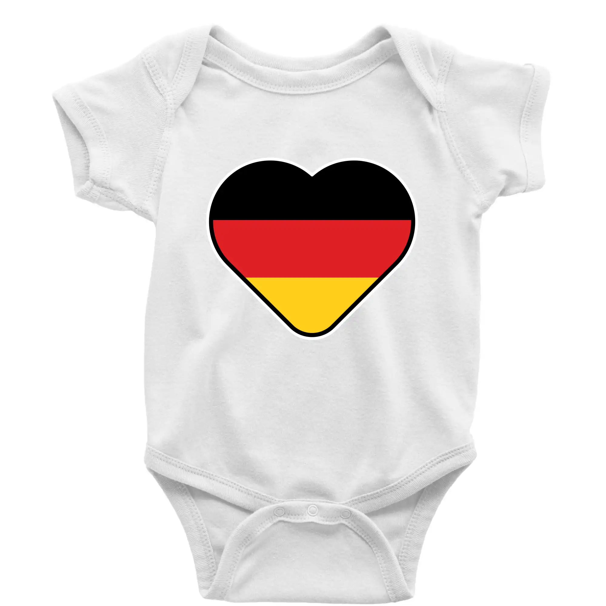 Tričká Nemecko - Germany love veľké - Nemecká vlajka - Body dojčenské s krátkym rukávom