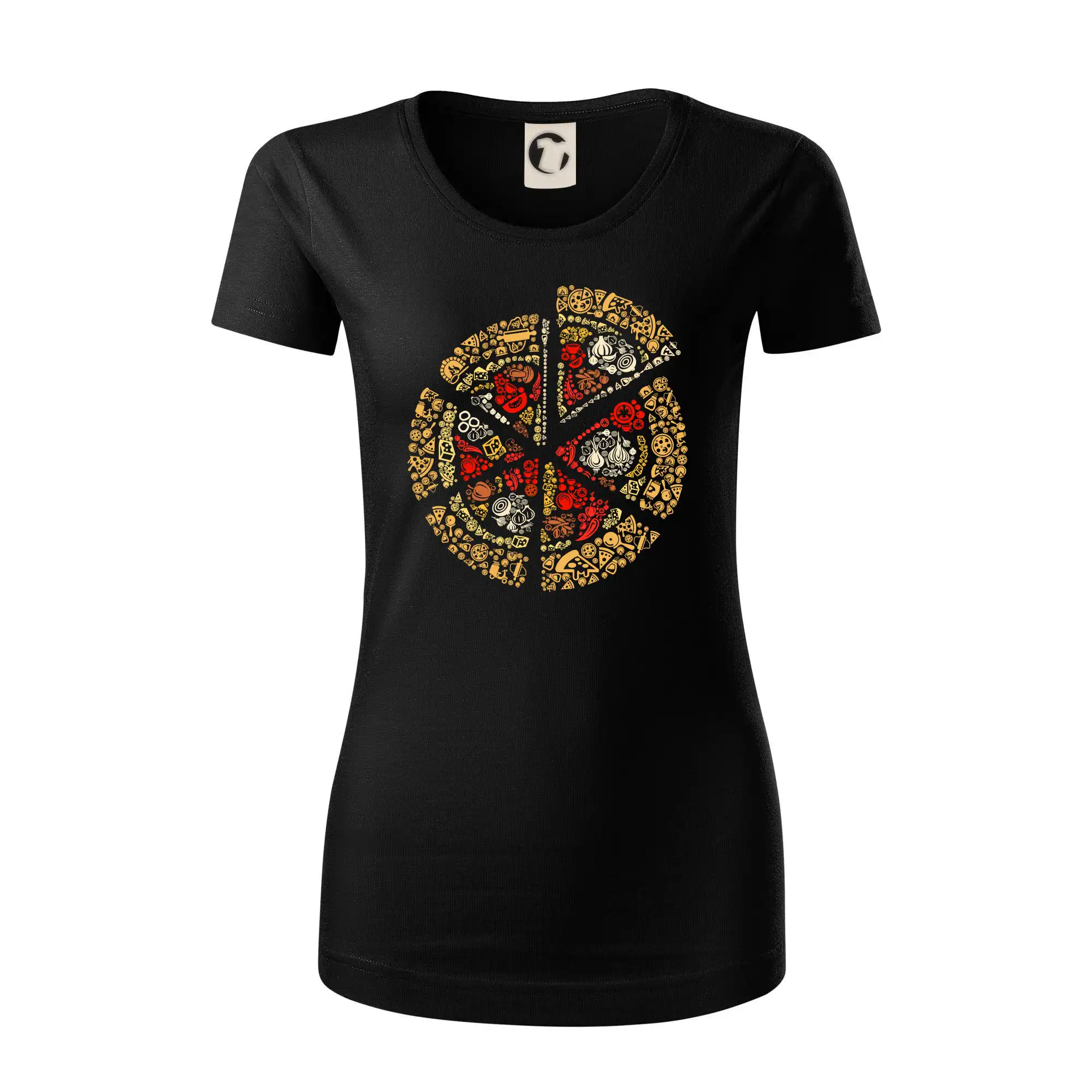 Pizza icons - Dámske tričko z organickej bavlny Origin (GOTS)