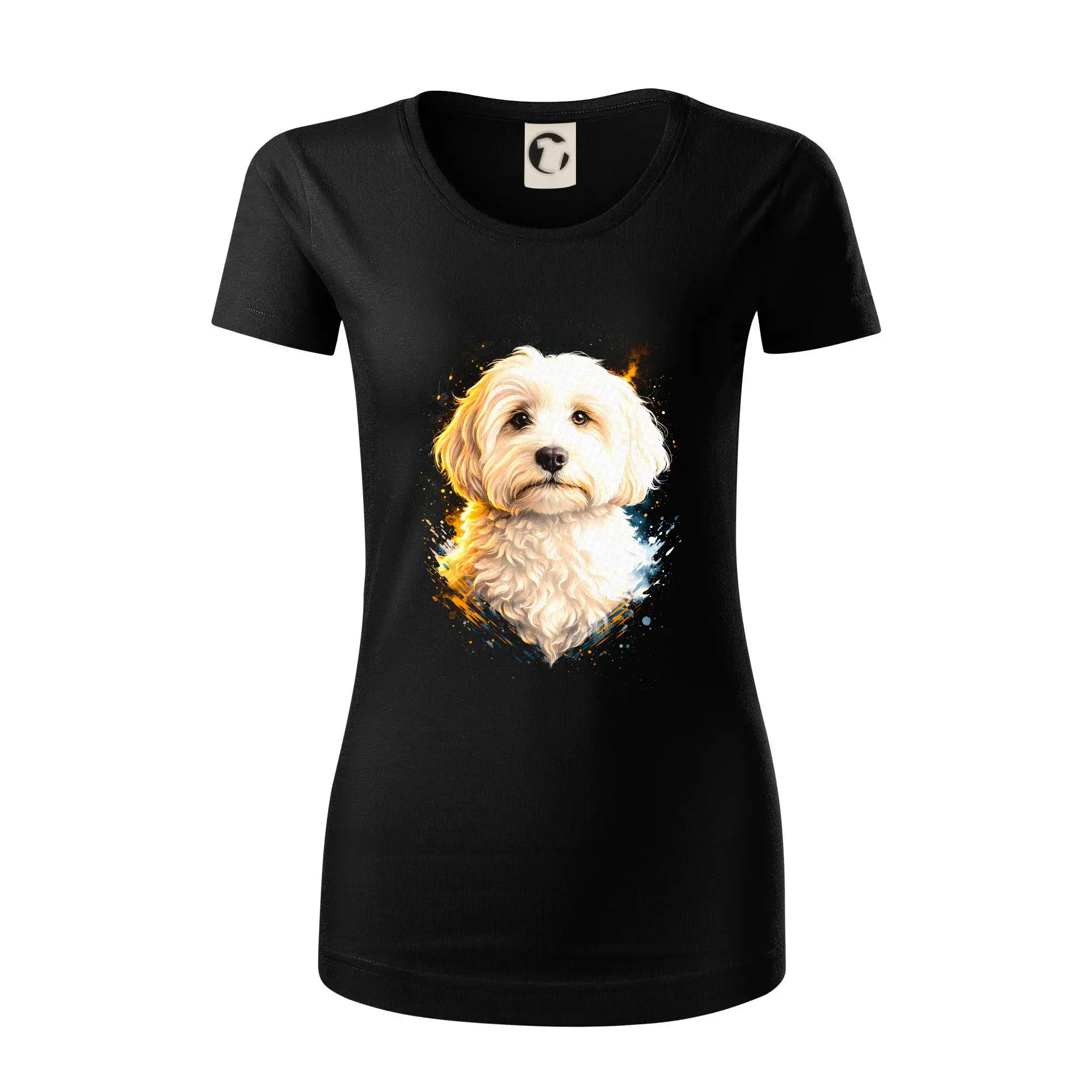 Ostatné psie plemená - Obrázok poltón Maltipoo - Dámske tričko z organickej bavlny Origin (GOTS)