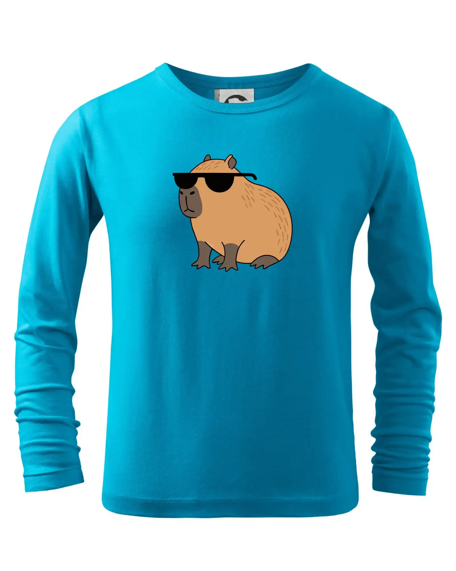 Tričká so zvieratami - Hustá kapybara - Tričko detské Long Sleeve