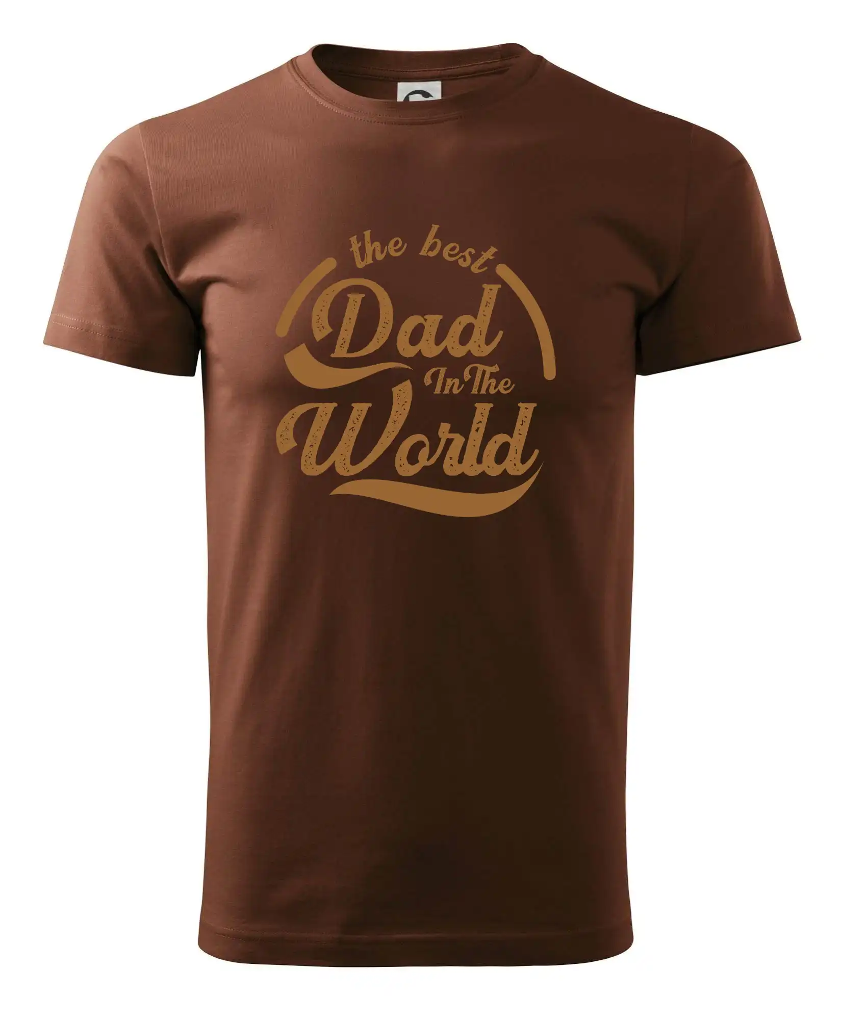 The best dad in the world - písacie - Pánske tričko nižšej gramáže
