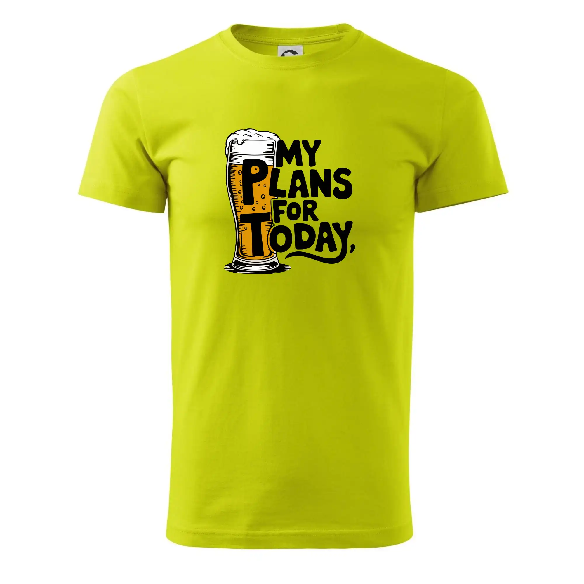 Vtipná tričká pre pivárov - Pivo - my plans for today - Pánske tričko nižšej gramáže