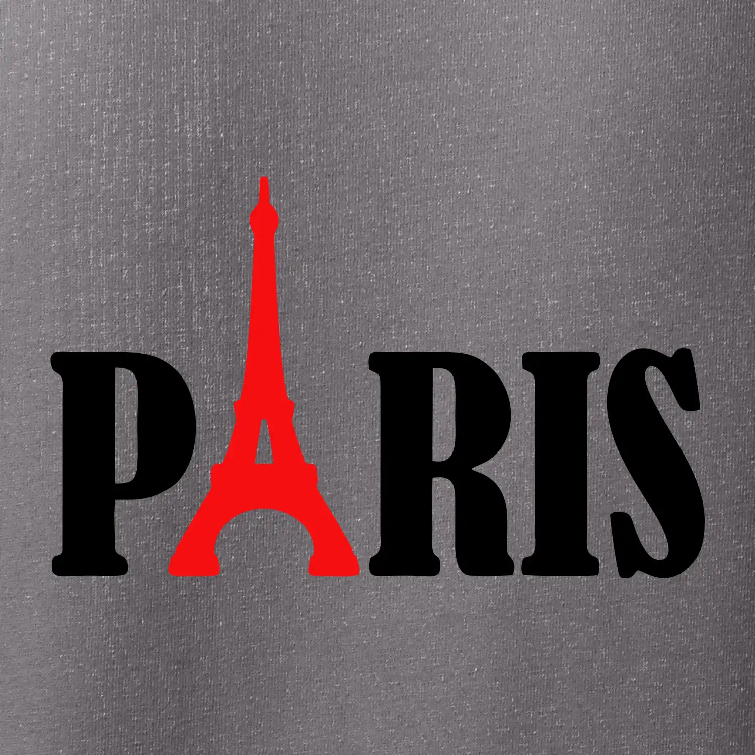 Paris nápis Eiffelova věž
