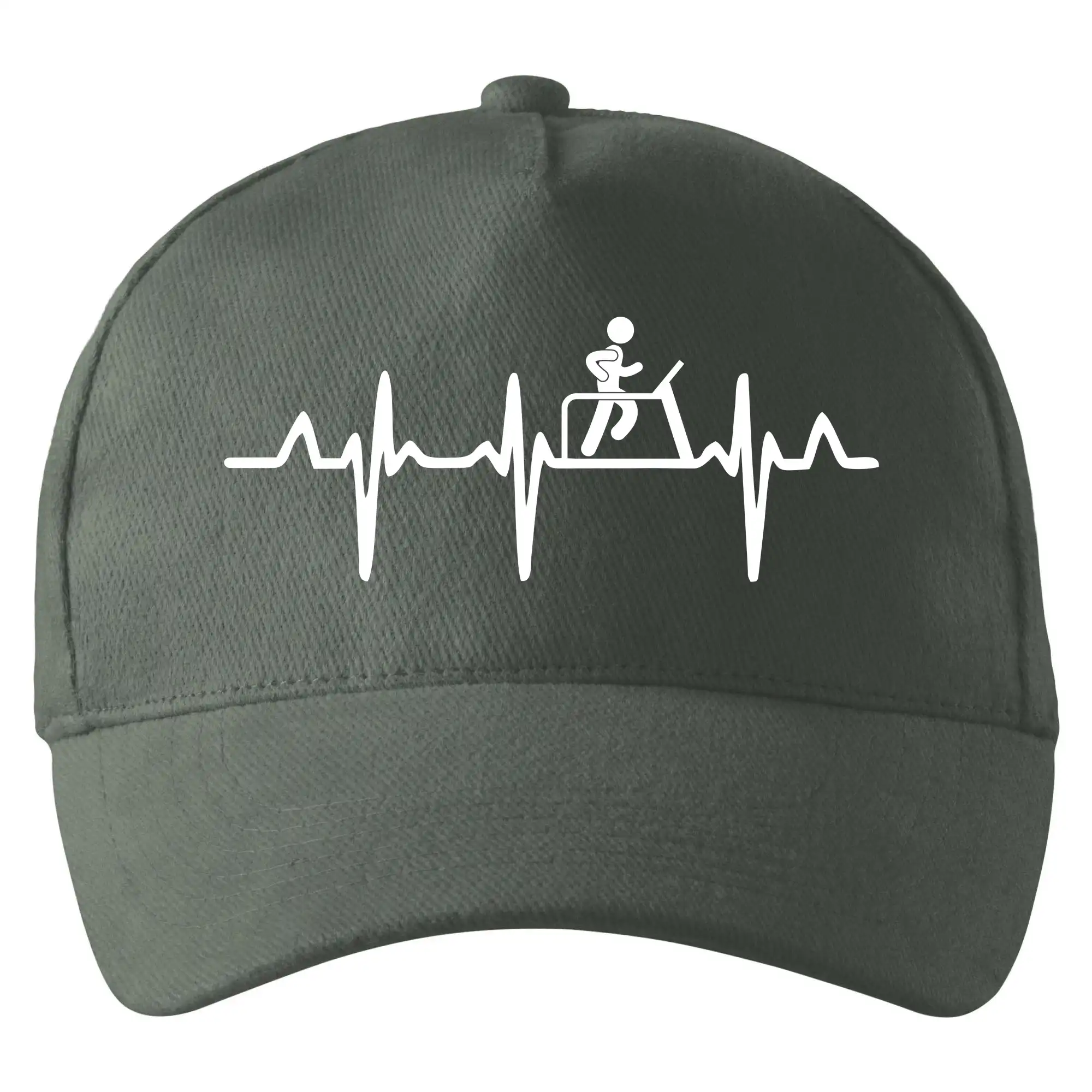 Ostatné športy - EKG bežecký pás - Šiltovka so zahnutým šiltom a mosaznou sponou