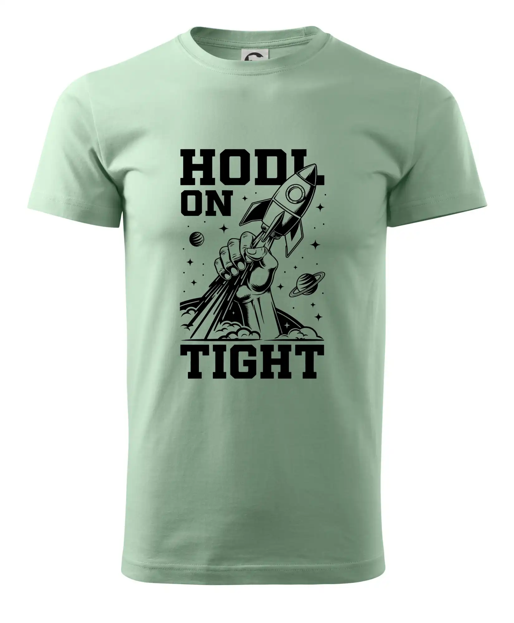 HODL On Tight raketa - Pánske tričko nižšej gramáže