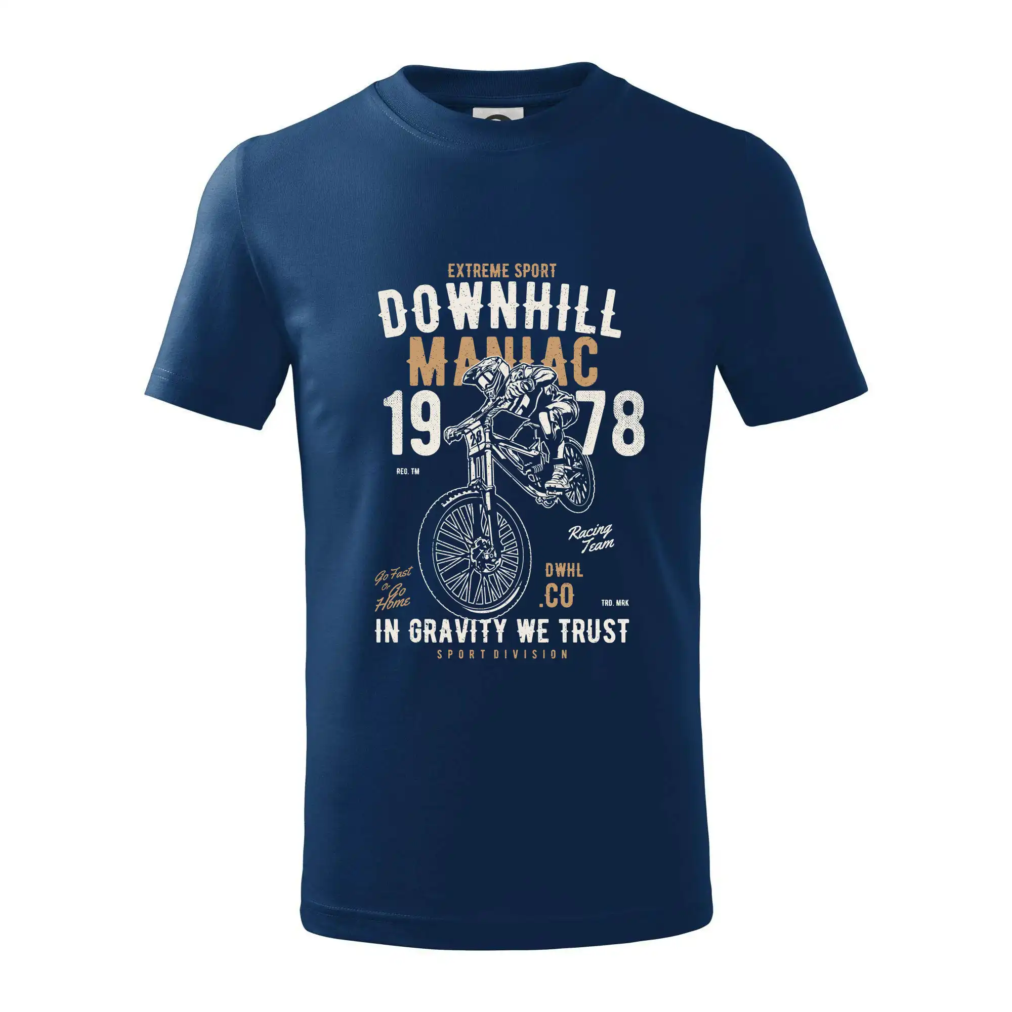 Tričko ako darček pre cyklistu - Downhill Maniac (vlastní ročník) - Tričko detské bavlnené
