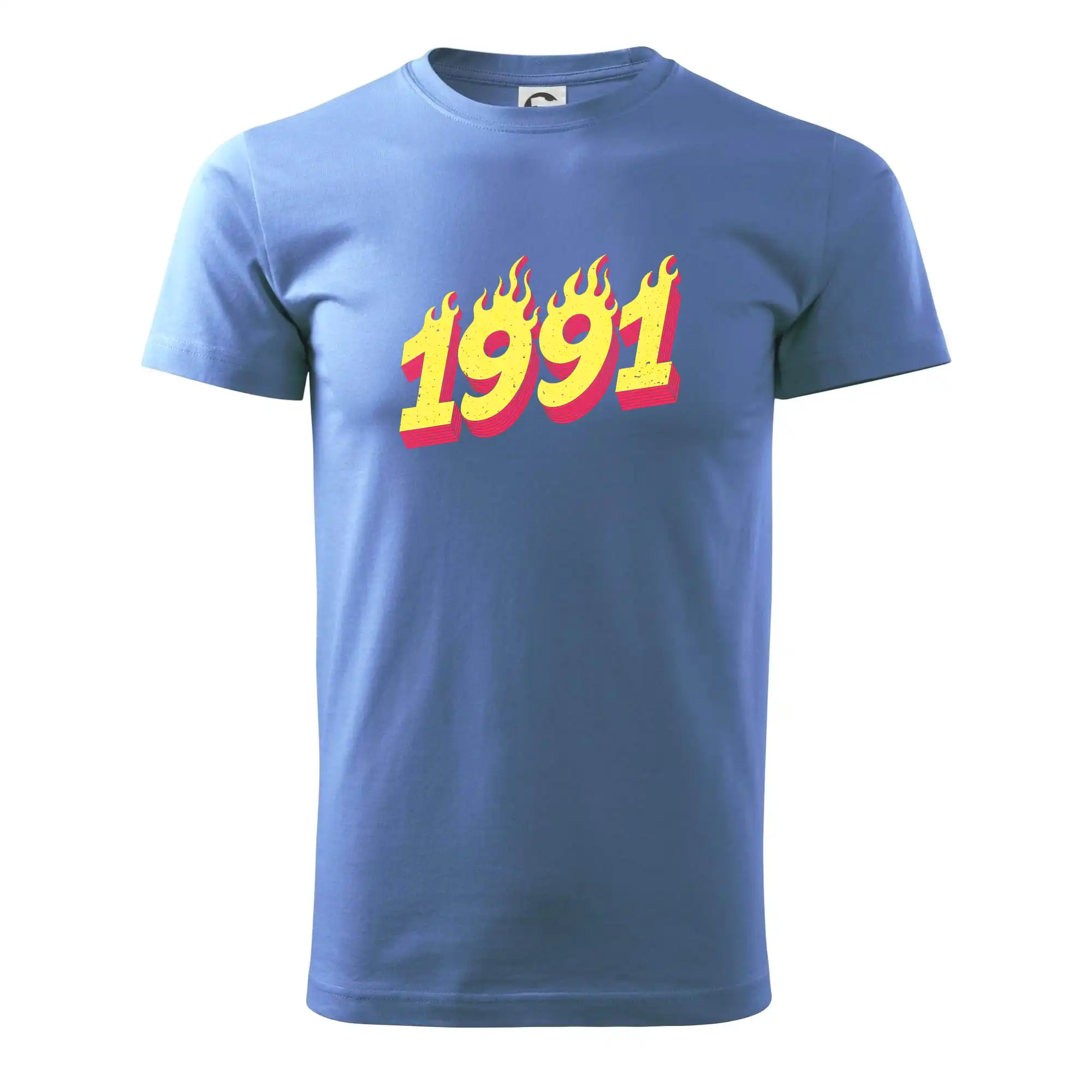 Trička s ročníkom 1991 - Narodeniny v ohni 1991 - Pánske tričko nižšej gramáže