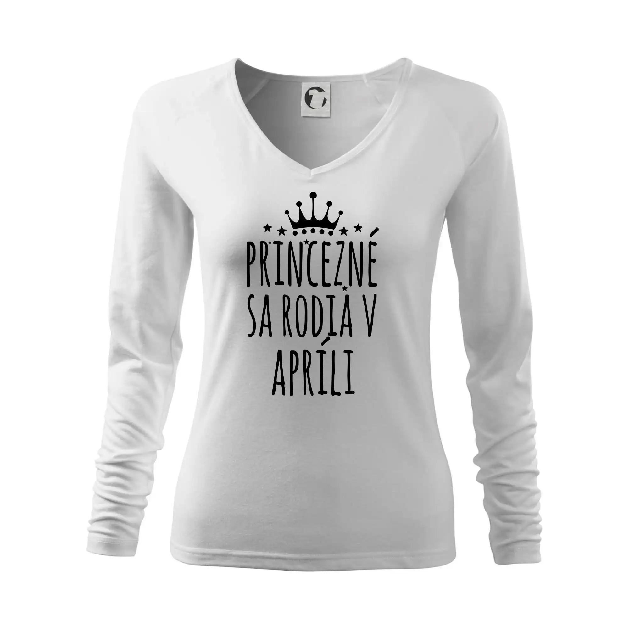 Tričká pre narodených v apríli - Princezné sa rodia v apríli - Tričko dámske Elegance