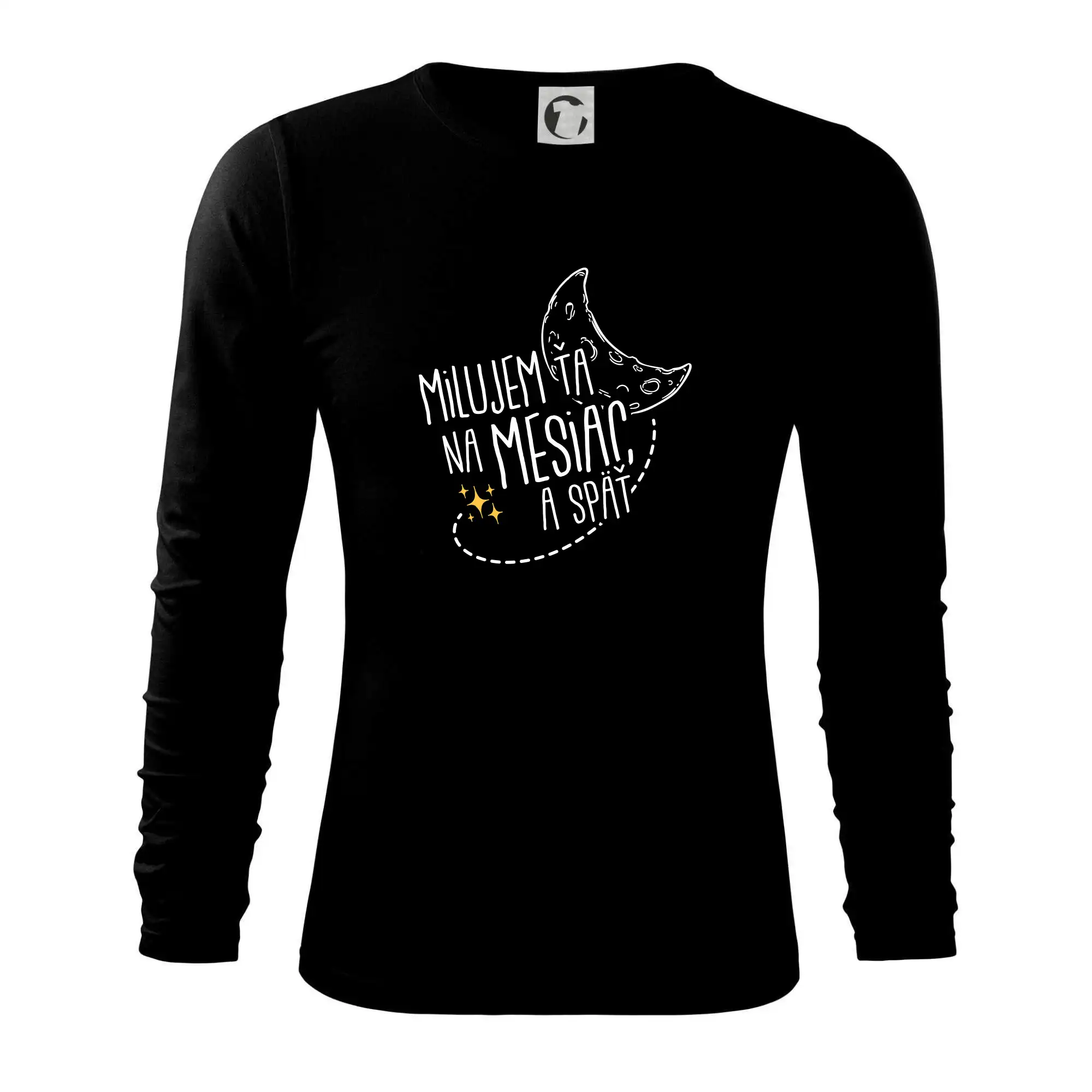 Milujem ťa na mesiac a späť - Tričko s dlhým rukávom FIT-T long sleeve