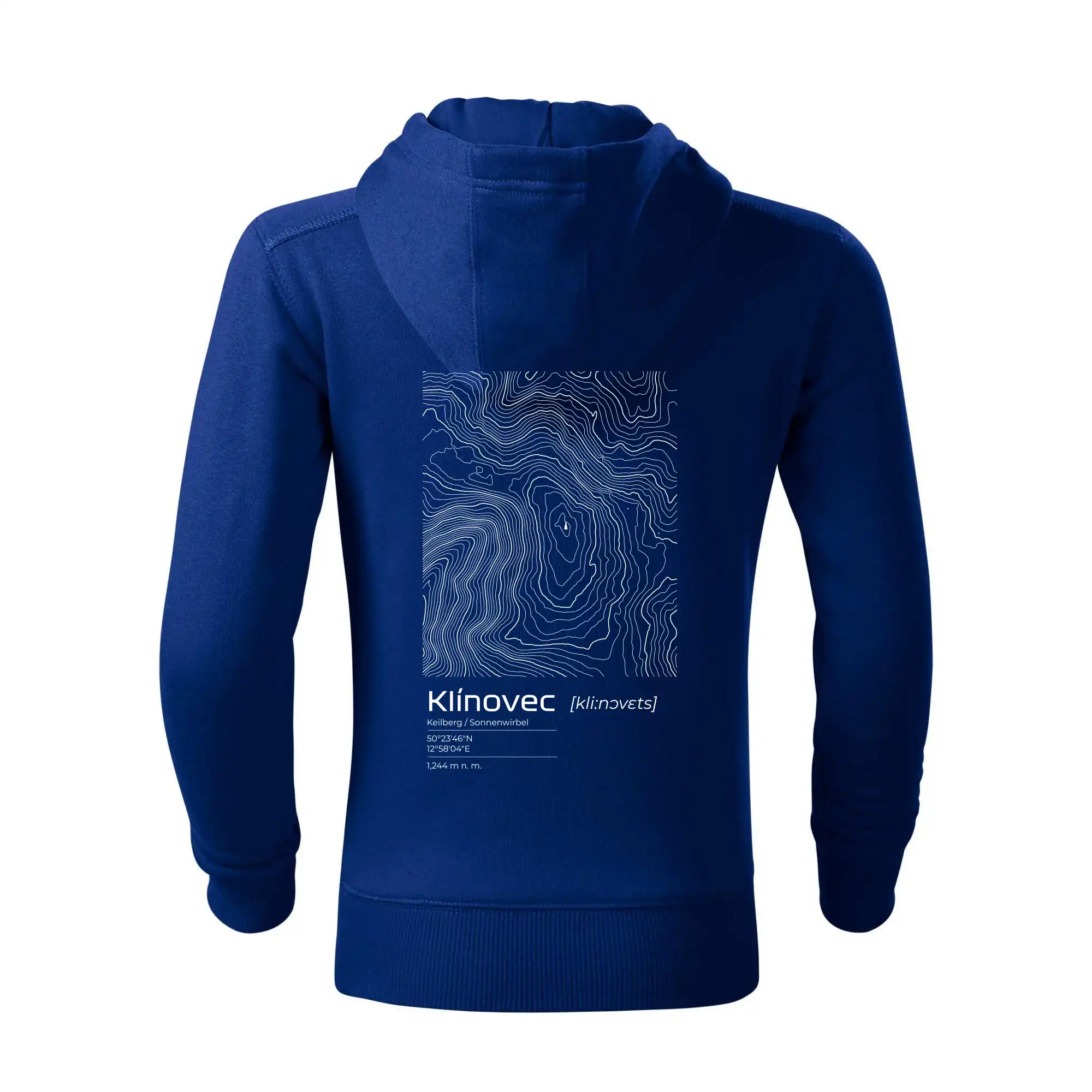 Klínovec - vrstevnice v obdélníku