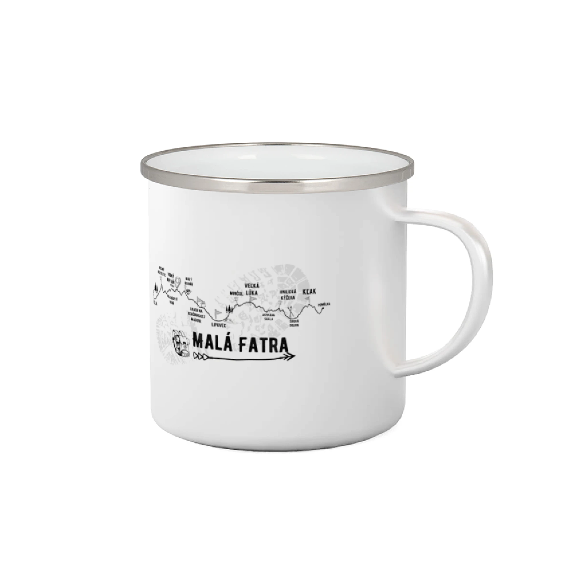 Cestovateľská tričká - Profil kopcov - Profil kopca - Malá Fatra - Plecháčik