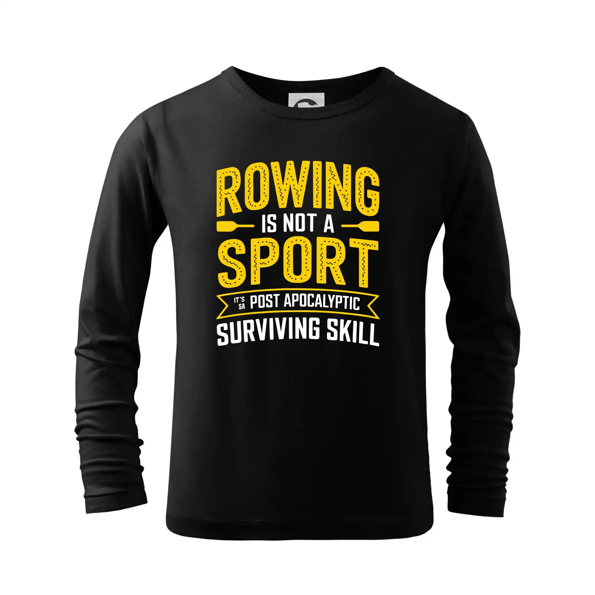 Vodácke tričká - Rowing is not a sport it's a post apocalyptic surviving skill - Tričko detské Long Sleeve