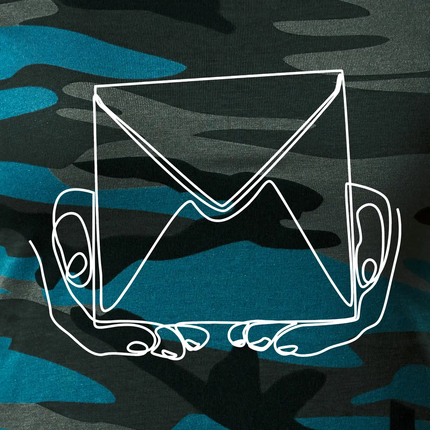 Obálka pošták jedním tahem