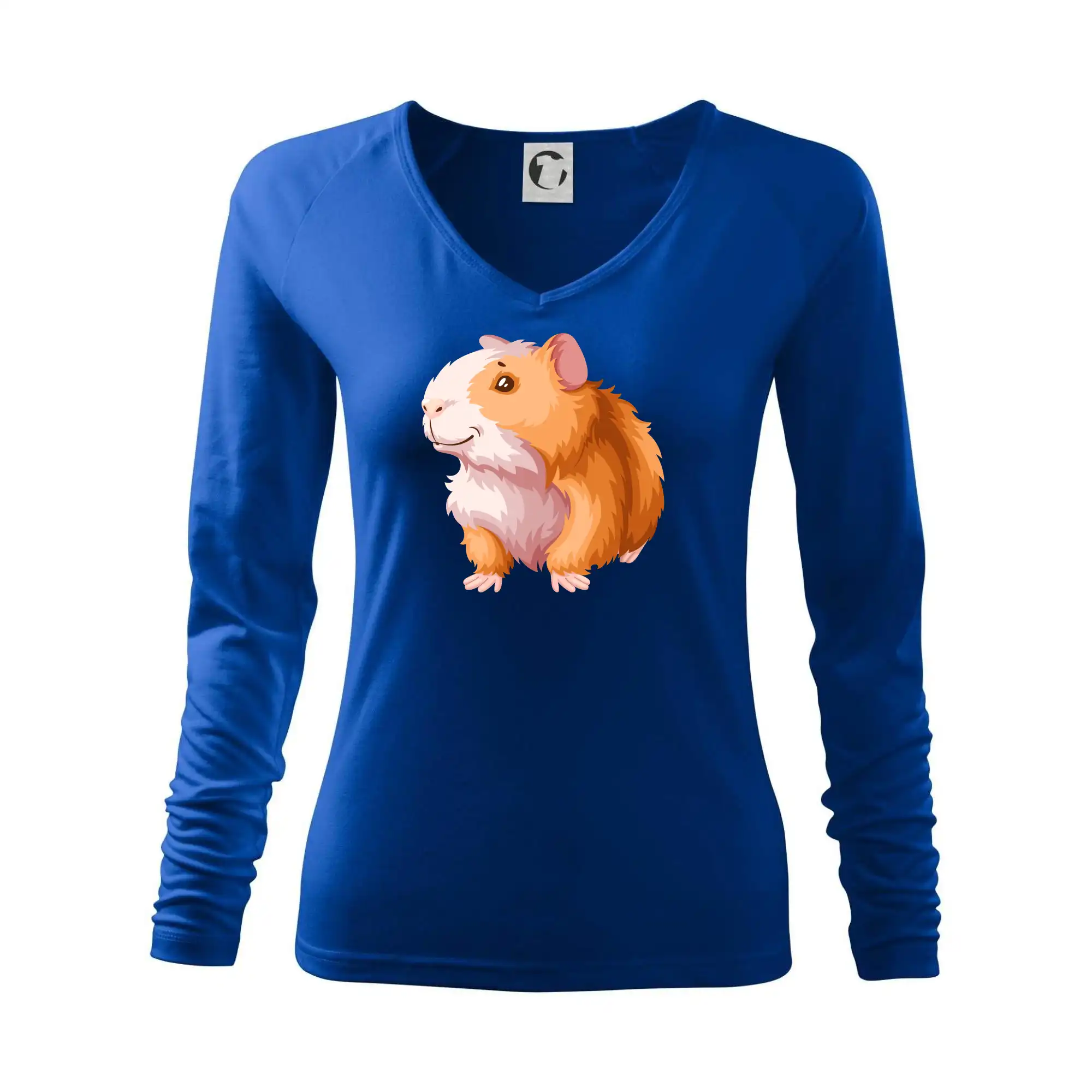 Morče - kreslené, bílo oranžové