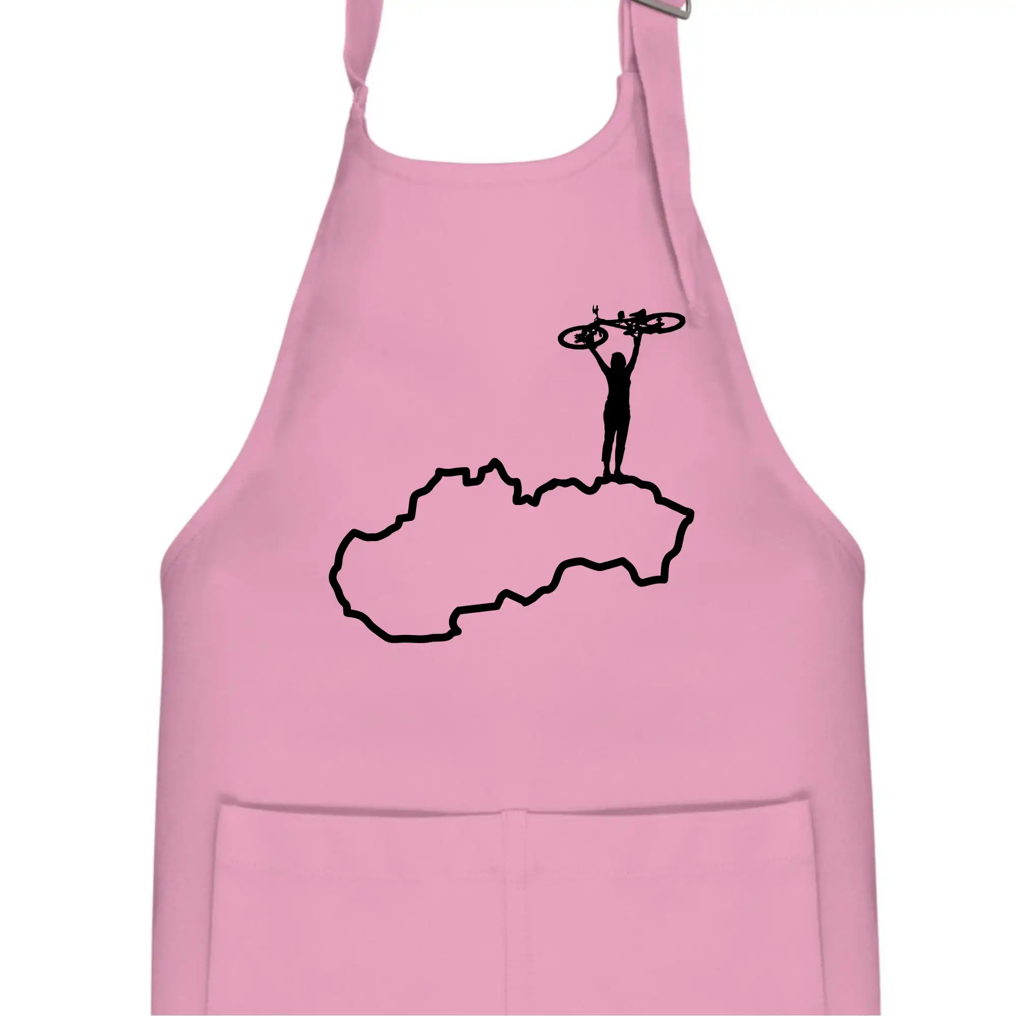 Mapa Slovenska - cyklista