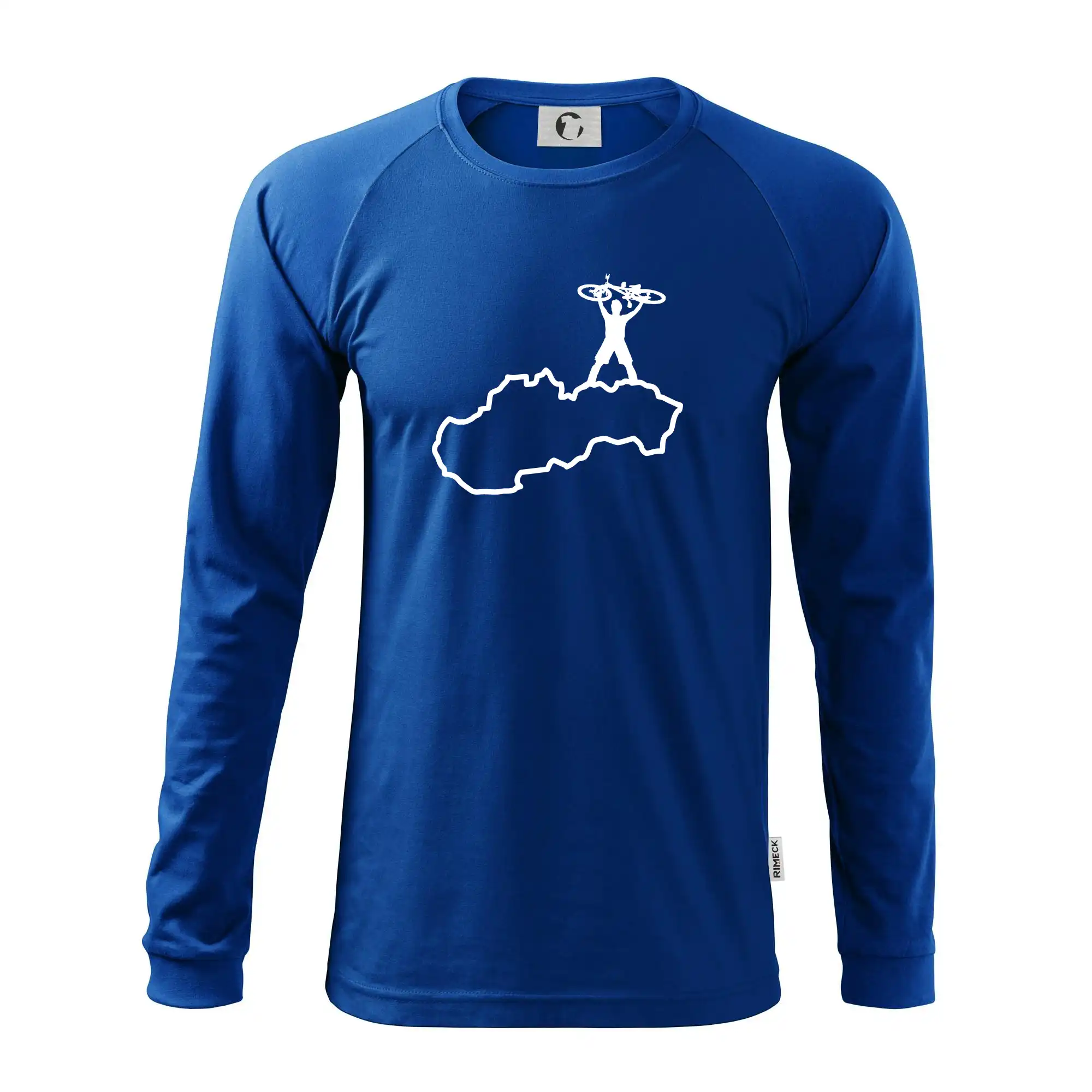 Mapa Slovenska - cyklista