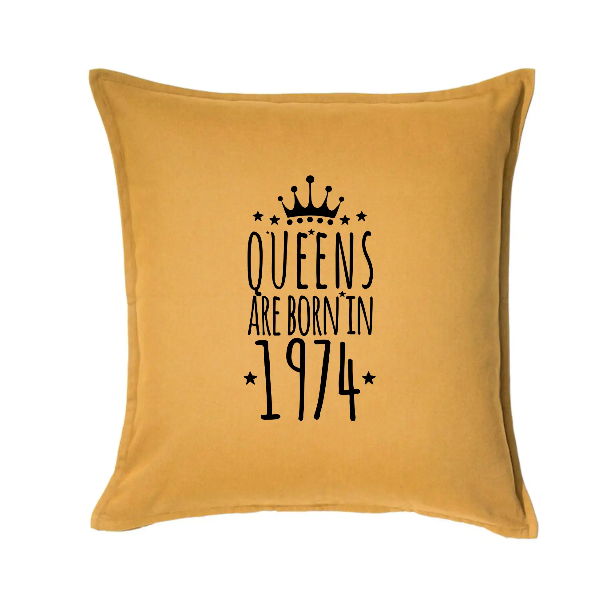 Tričká k narodeninám - Queens are born in 1974 - Vankúš 50x50