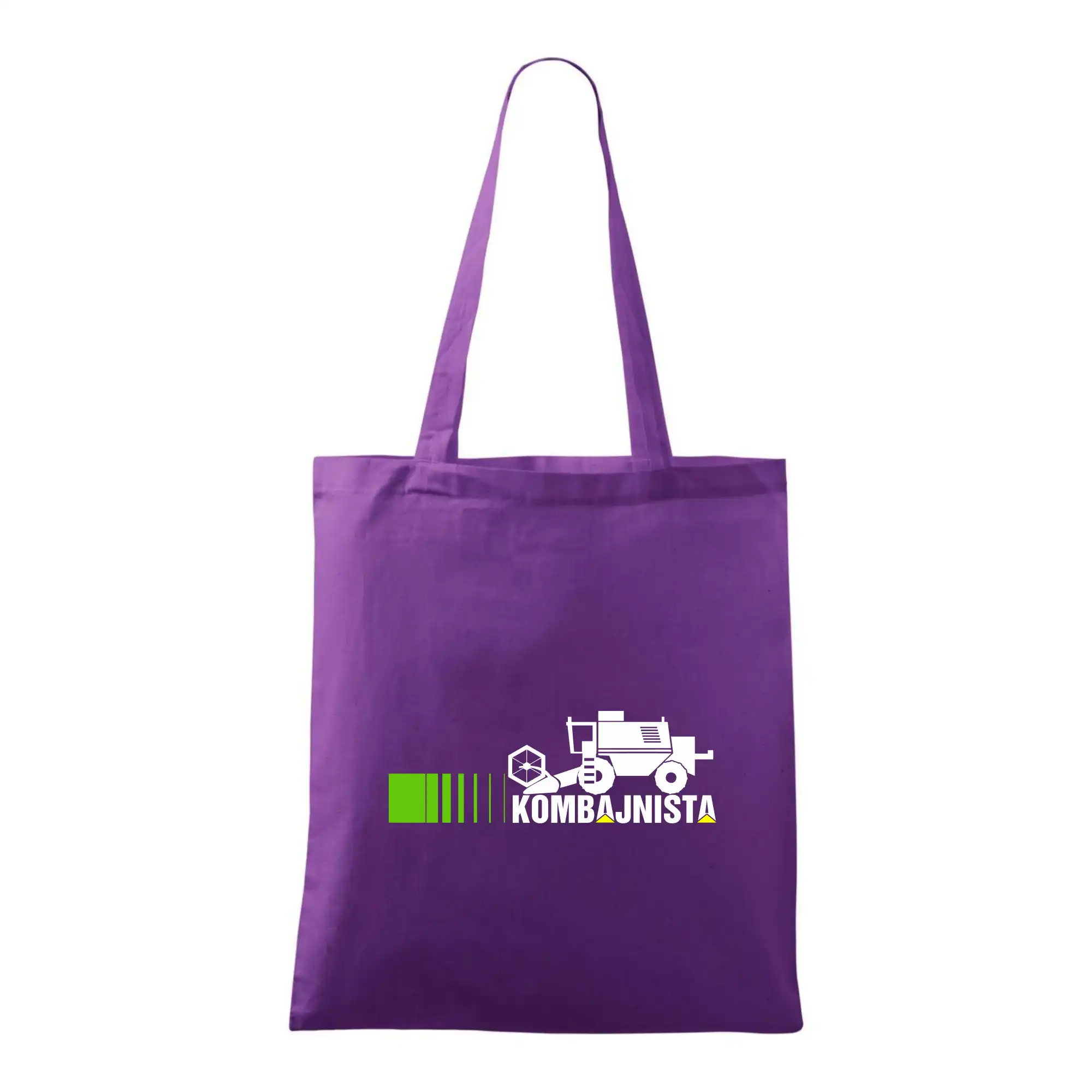 Kombajnista zelená a žlutá