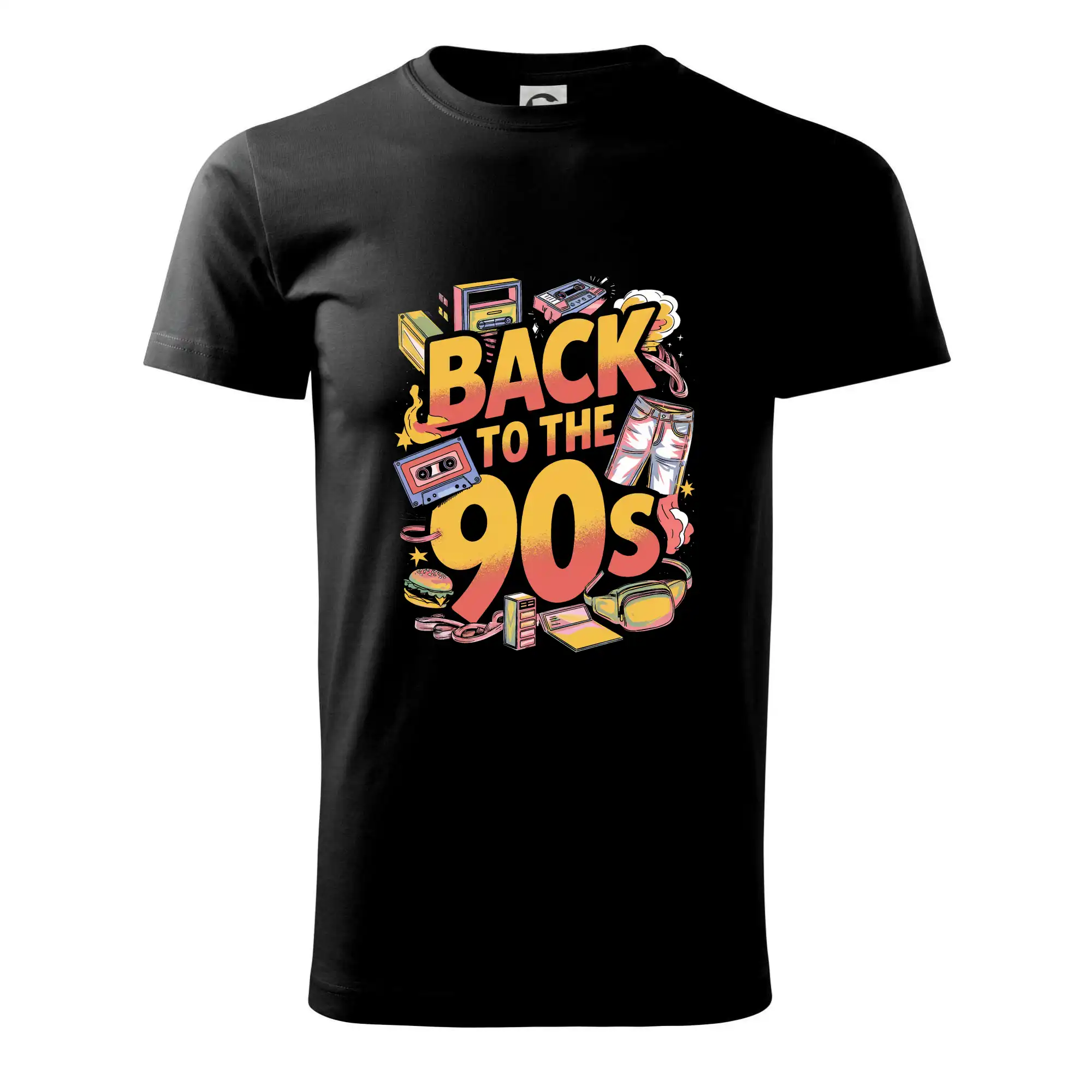 Hudobné tričká - Back to 90s - spomienky - Klasické pánske tričko vyššej gramáže