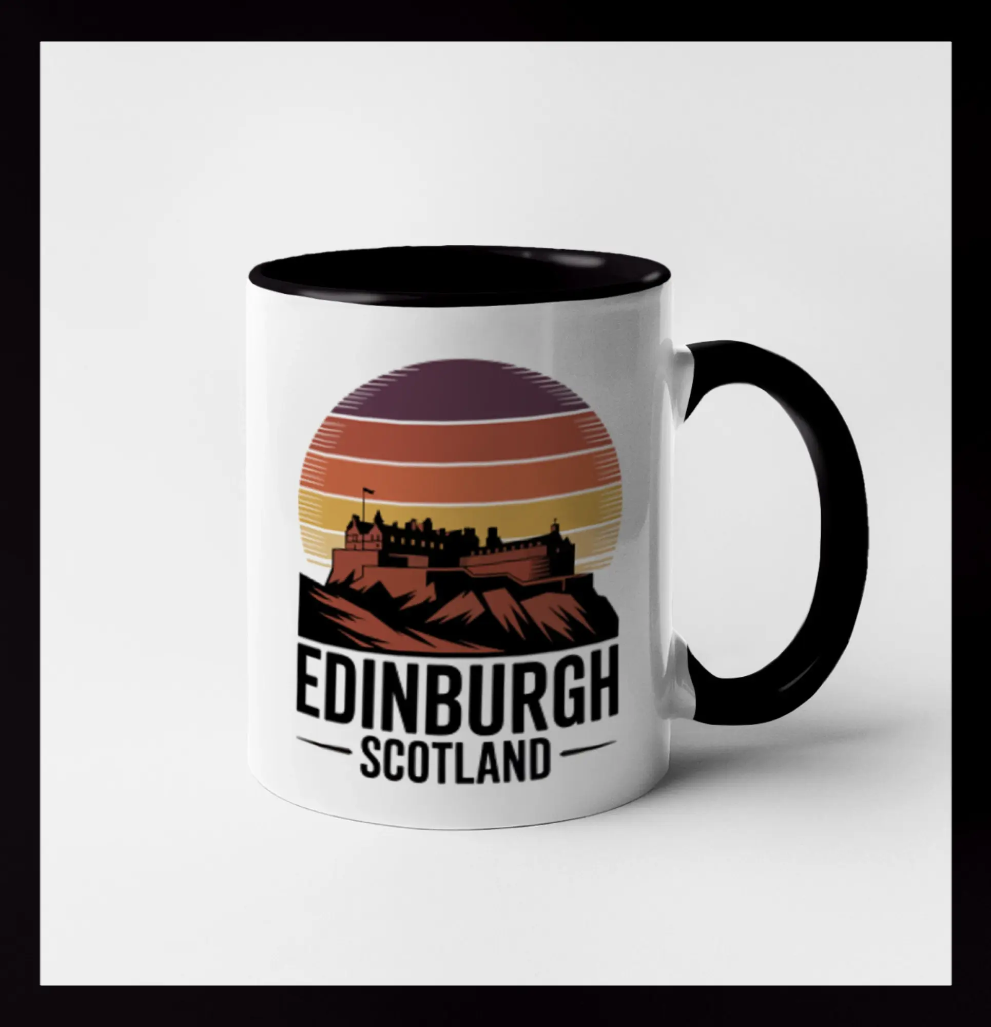 Motívy štátnych vlajok - Scotland Edinburgh Castle - Hrnček 