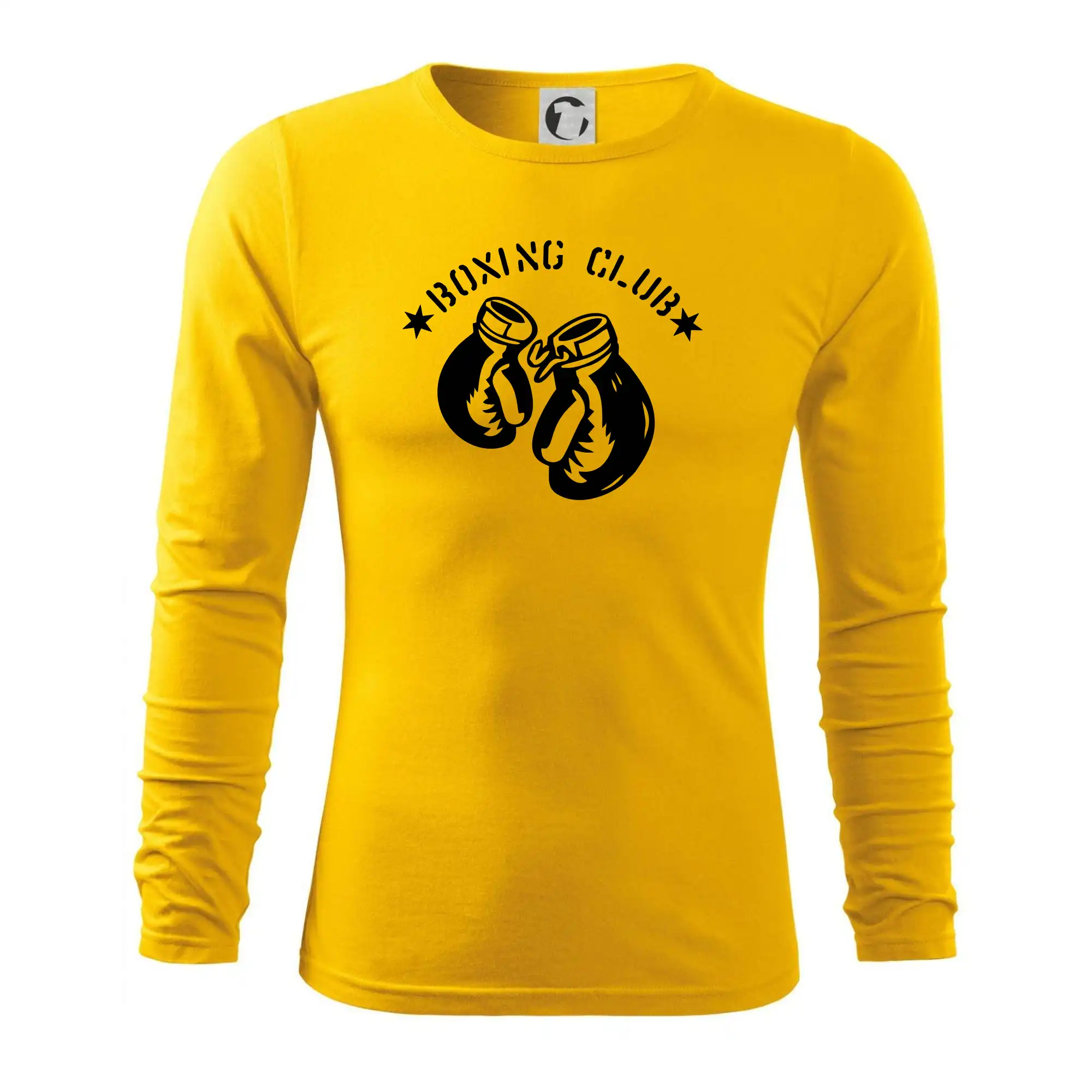 Tričká na box - Boxing club nápis - Tričko s dlhým rukávom FIT-T long sleeve