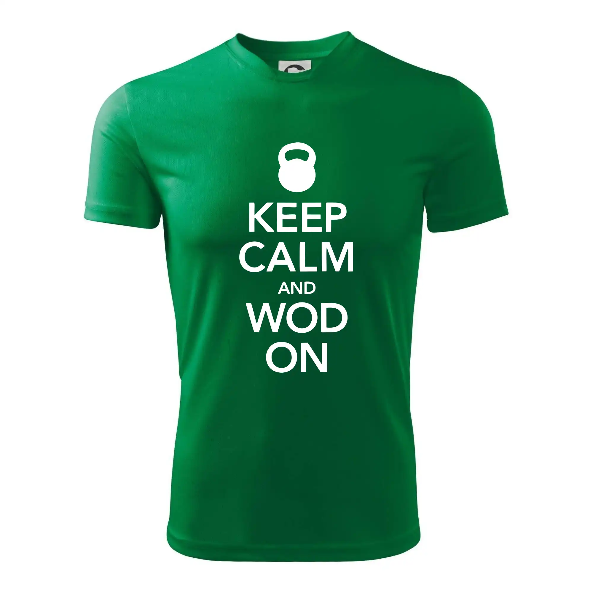 Posilňovani - Keep calm and wod on - Detské tričko športové