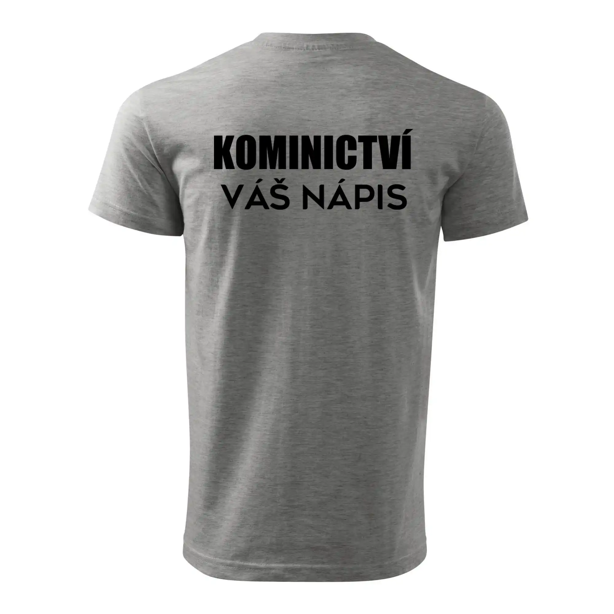 Kominík logo + nápis na zádech