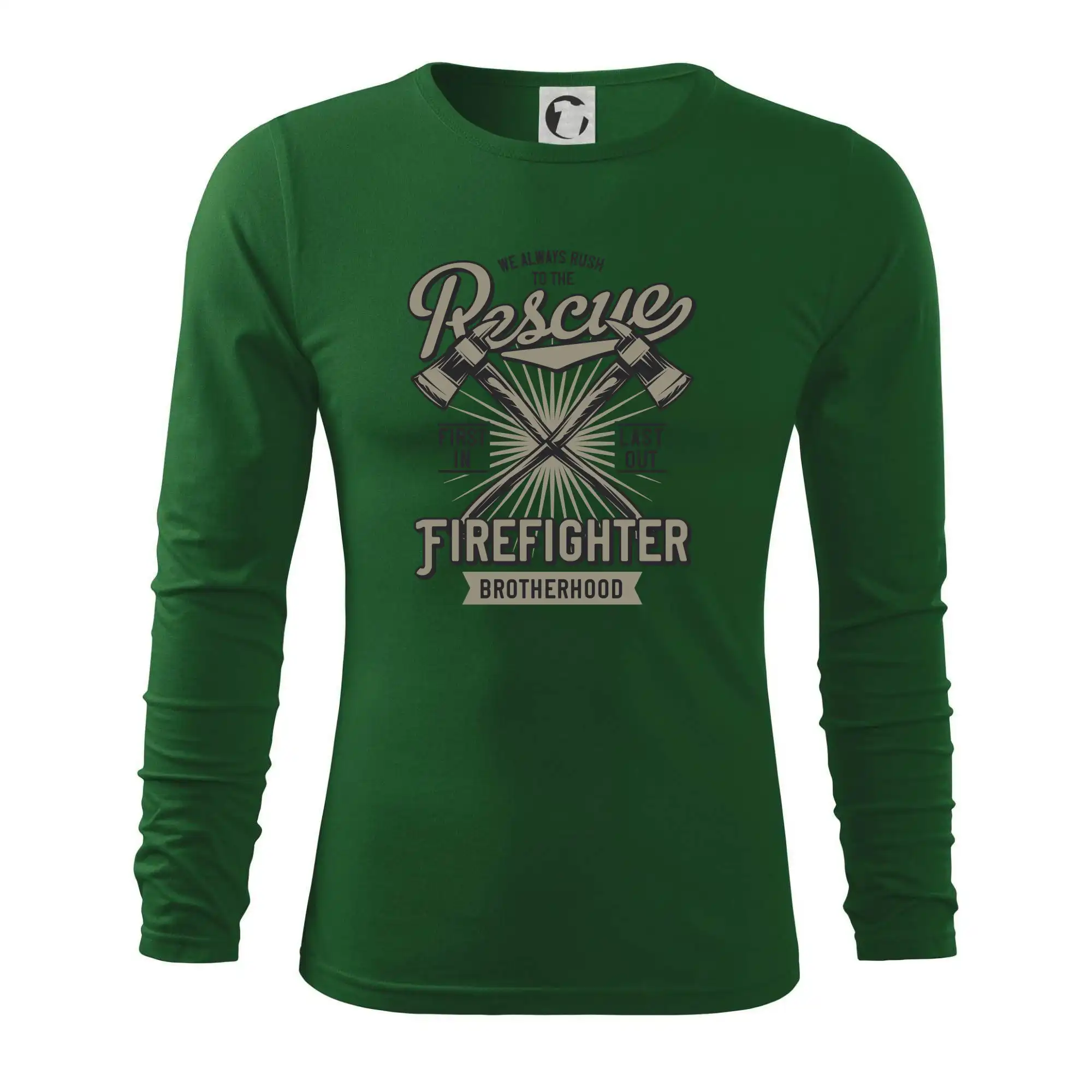 Originálne tričká pre hasičov - Rescue Firefighter - Tričko s dlhým rukávom FIT-T long sleeve