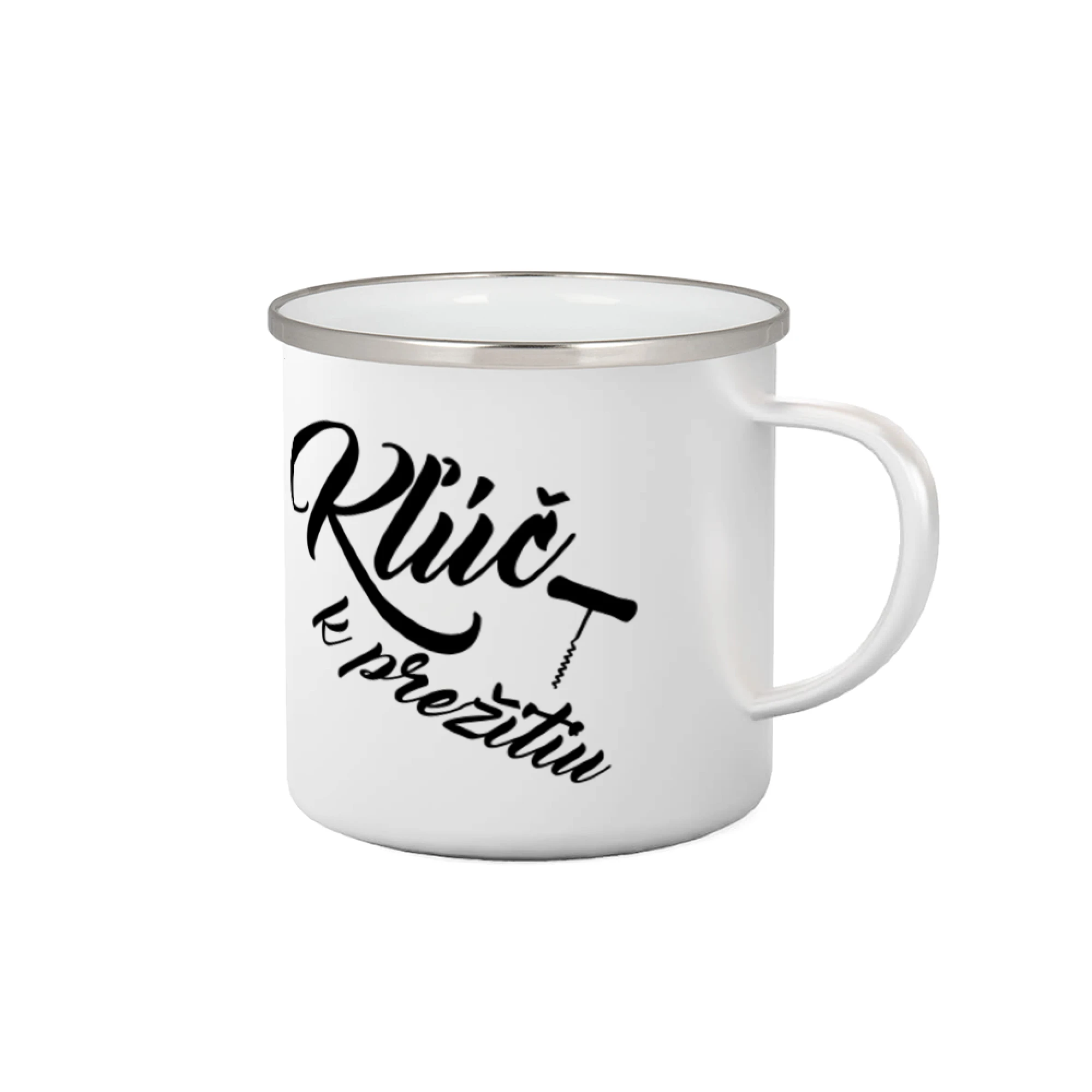 Vtipná tričká s tematikou vína - Kluč k prežitiu vývrtka - Plecháčik