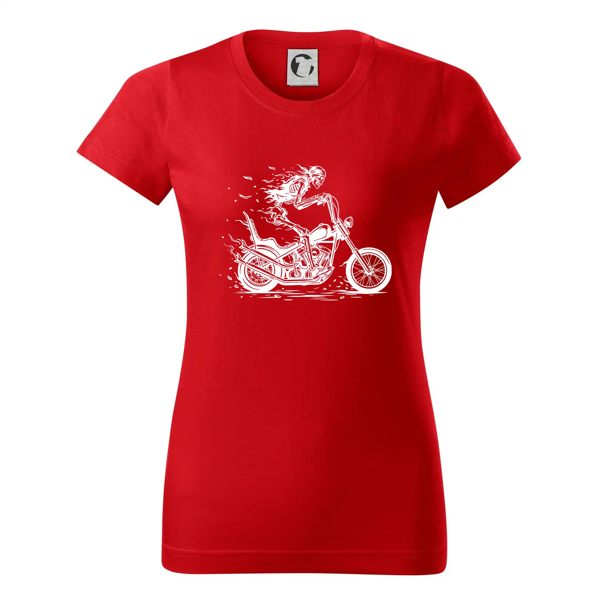 Chopper triko - Chopper kostra - Dámske tričko basic - ľahko voľnejšie a dlhšie