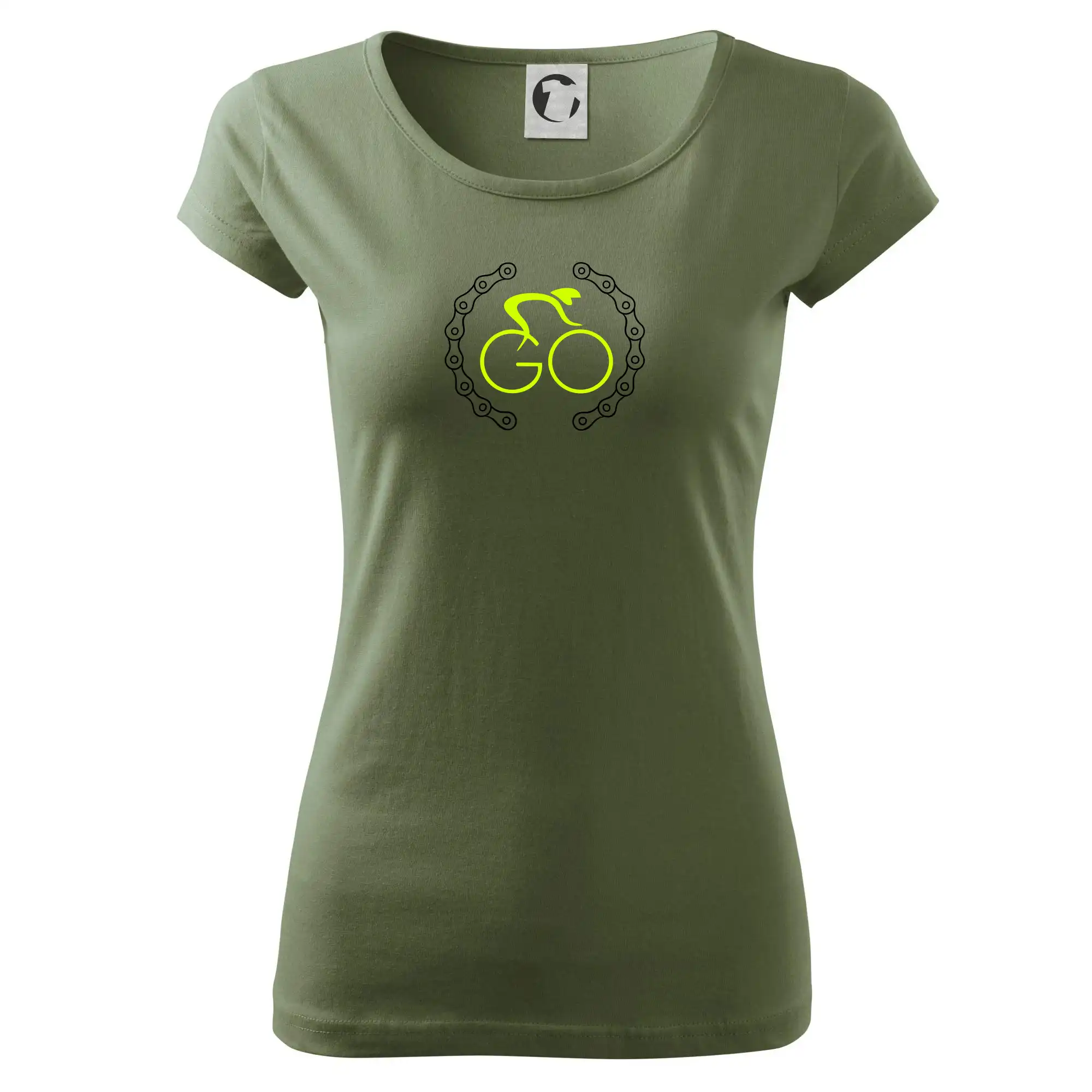 Tričko ako darček pre cyklistu - GO cyklista - Dámske tričko Pure