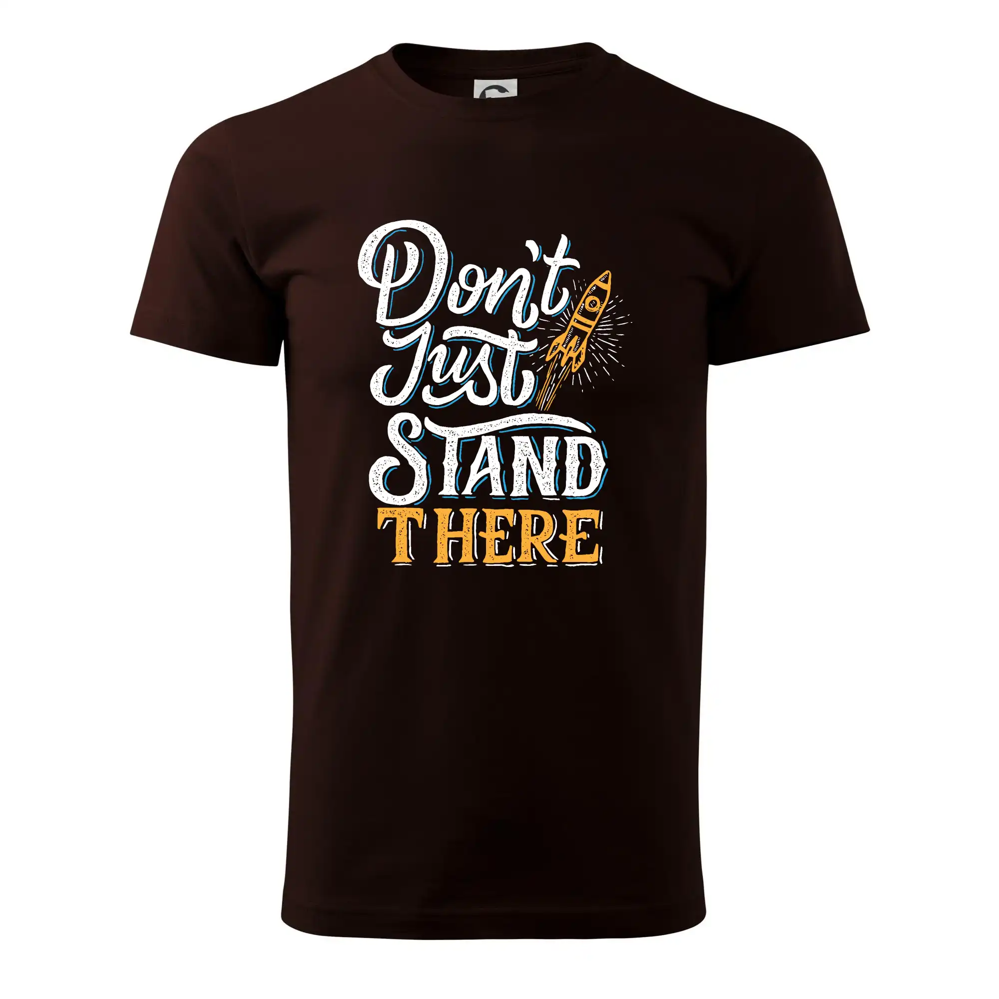 Vesmirne tričká - Don't Just Stand There - Pánske tričko nižšej gramáže