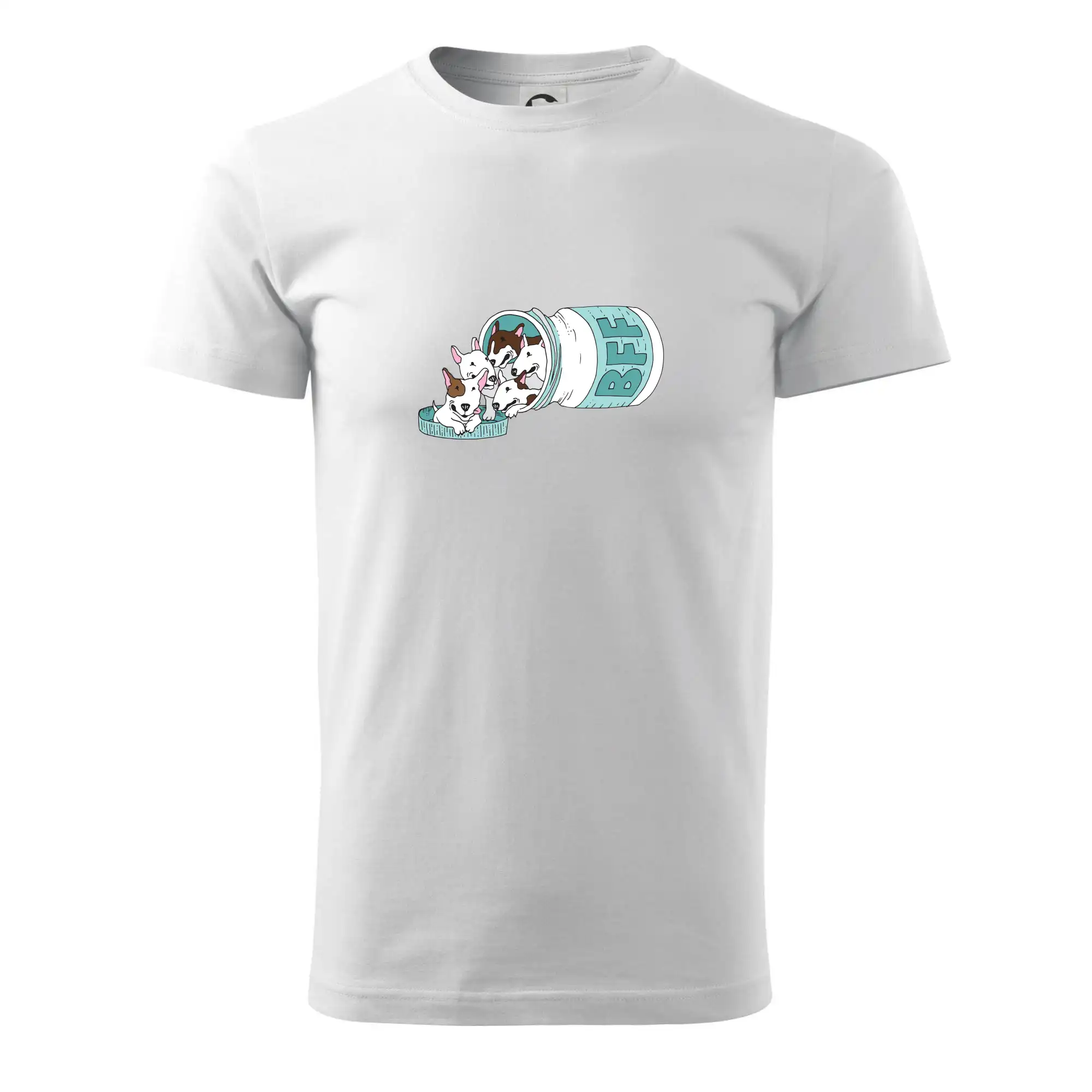 Ostatné psie plemená - Bullterrier Friends Forever zelené (Pecka design) - Pánske tričko nižšej gramáže
