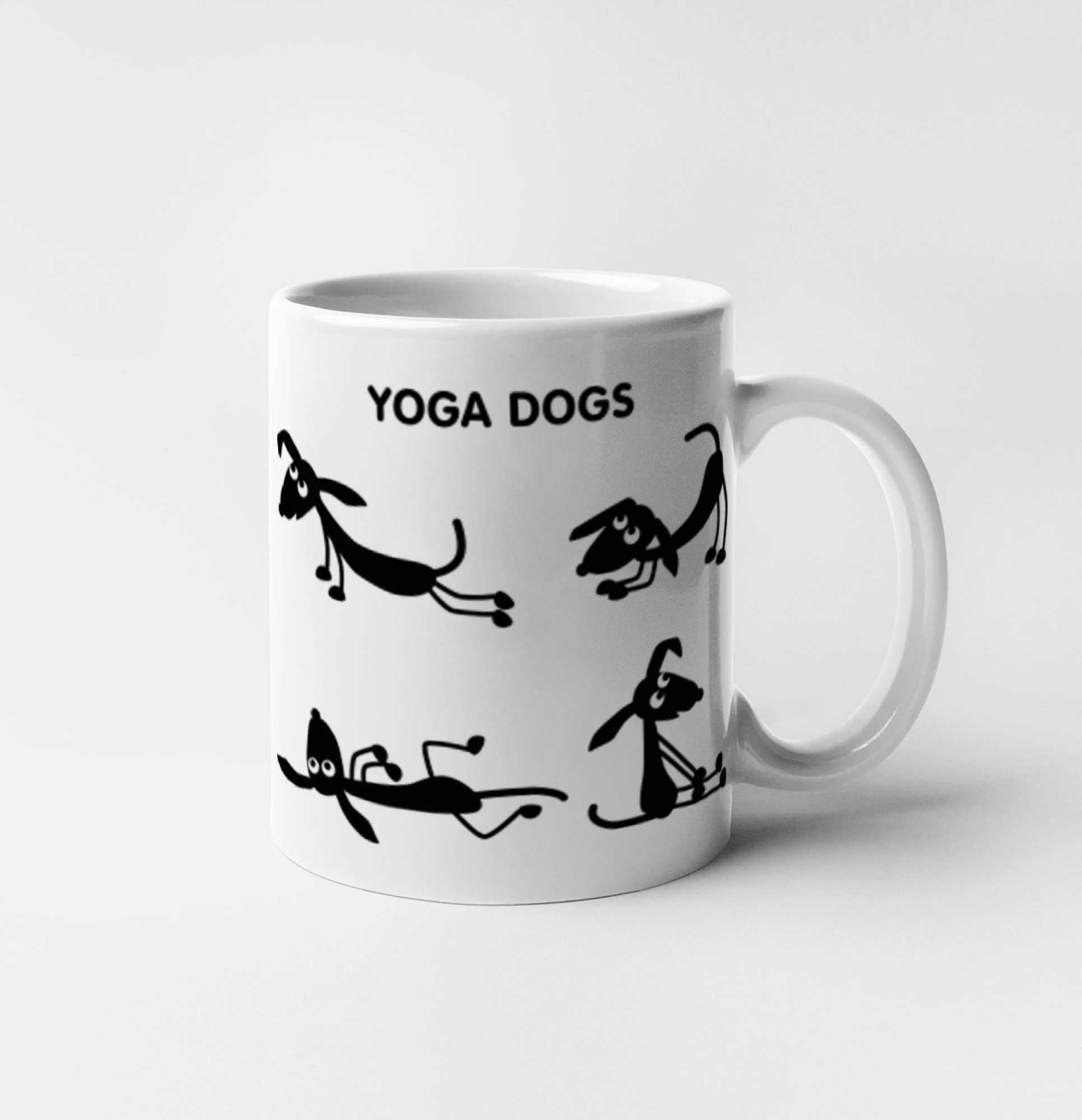 Ostatné psie plemená - Psie yoga (Hana-creative) - Hrnček 