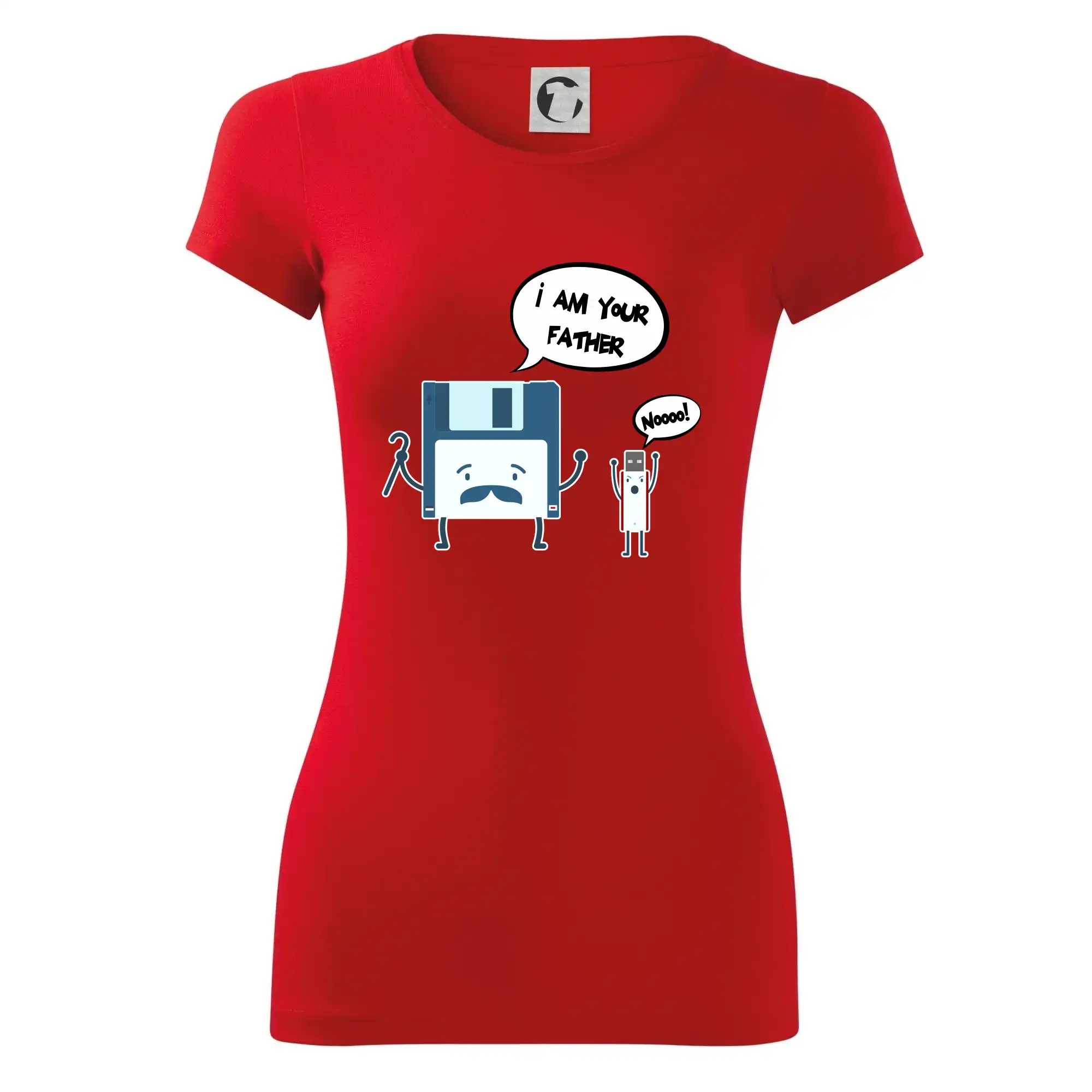 Tričká pre ajťákov - I am your father USB - Dámske tričko Glance - Priliehavejší strih