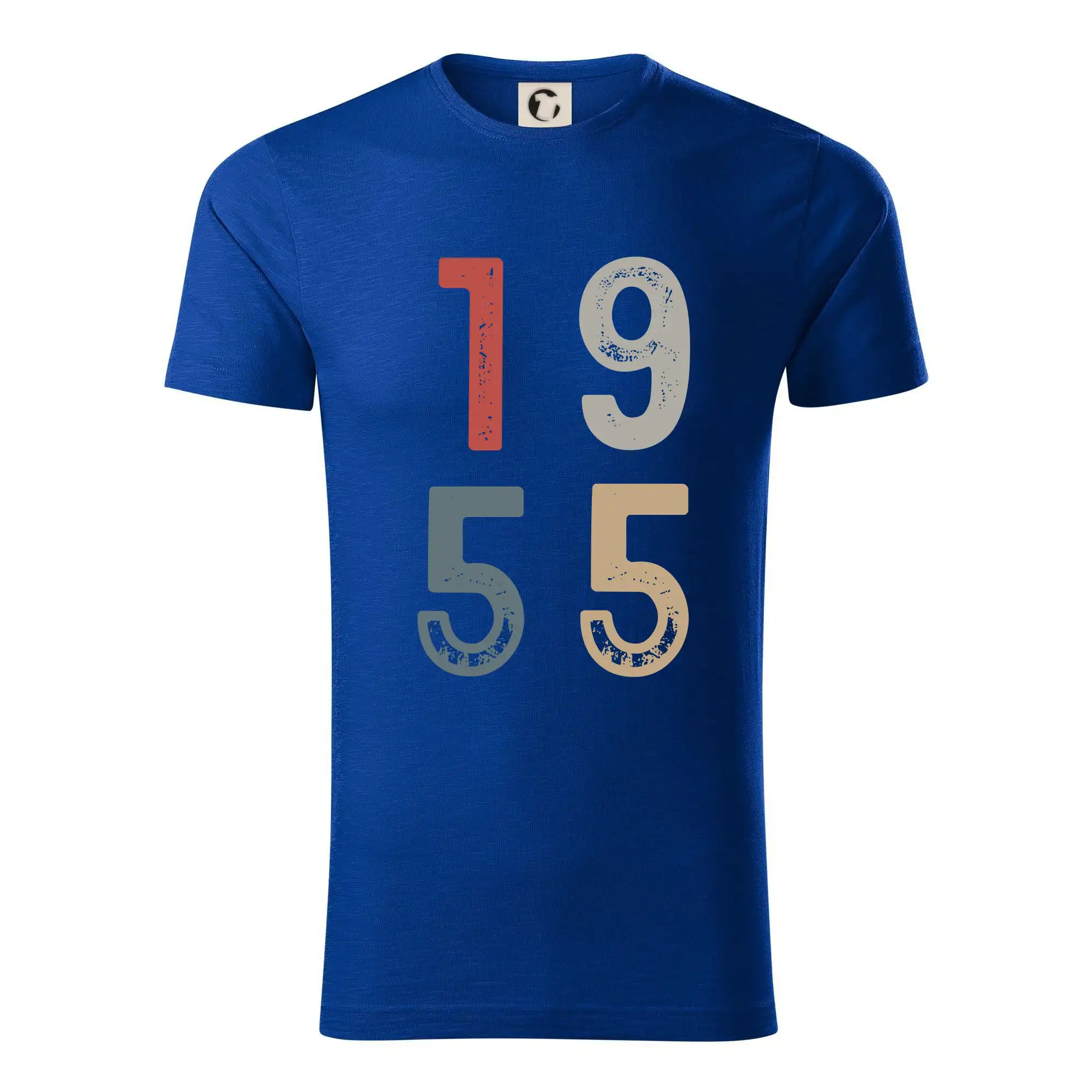 Tričká k narodeninám - Vintage číslica 1955 - Tričko z organickej bavlny