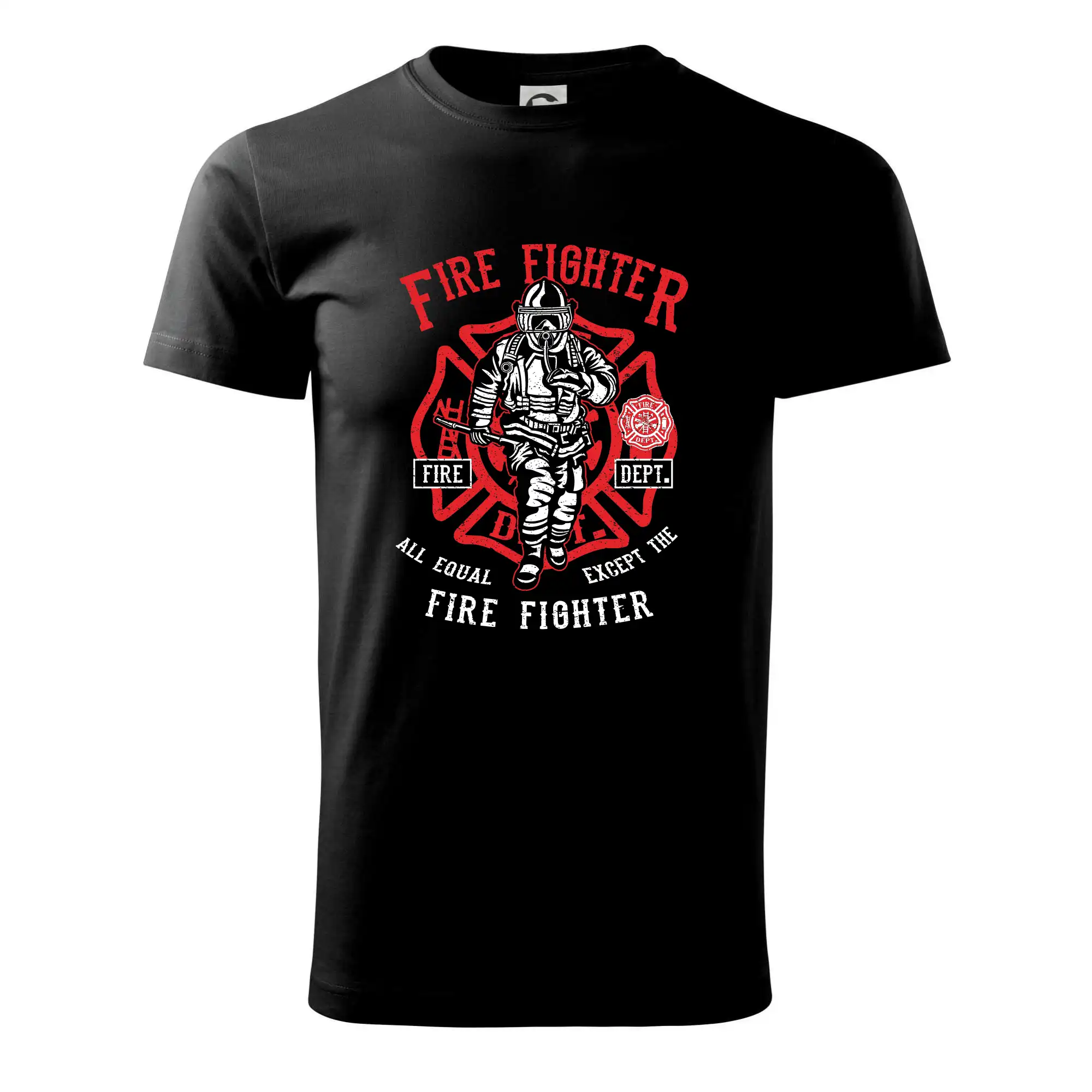 Originálne tričká pre hasičov - Fire Fighter - Pánske tričko nižšej gramáže