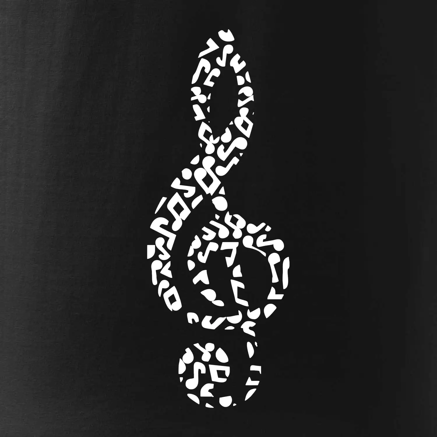 Houslový klíč z not